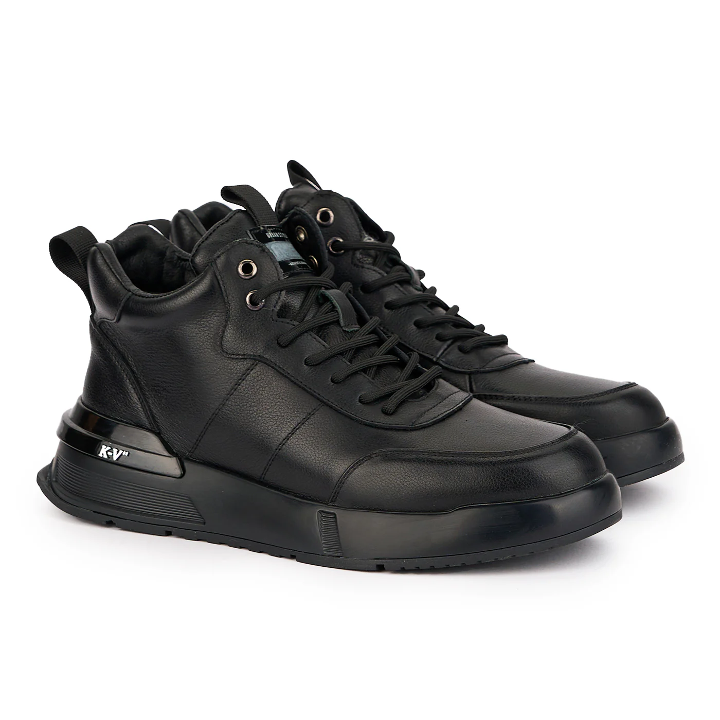 Ghete barbati din piele naturala neagra 7785 - Image 4