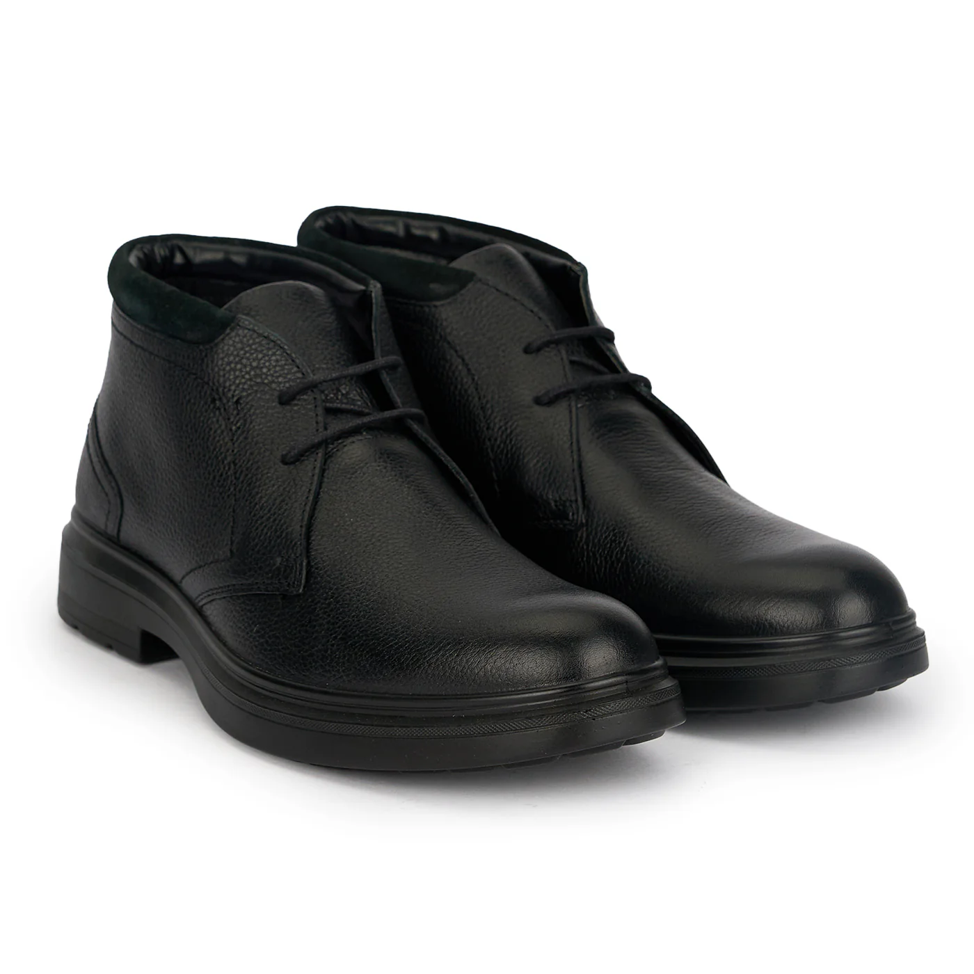 Ghete barbati din piele naturala neagra 7943 - Image 4