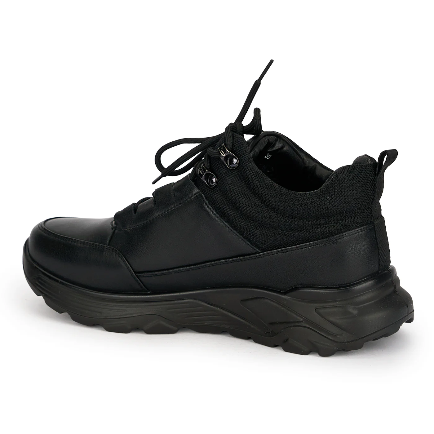 Ghete barbati din piele naturala neagra 7948 - Image 2