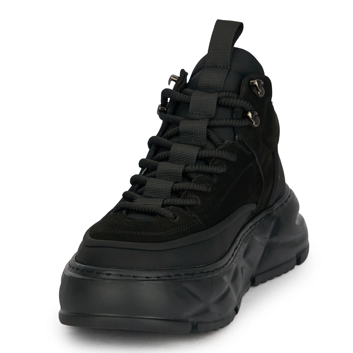 Ghete barbati din piele naturala neagra 7977 - Image 3