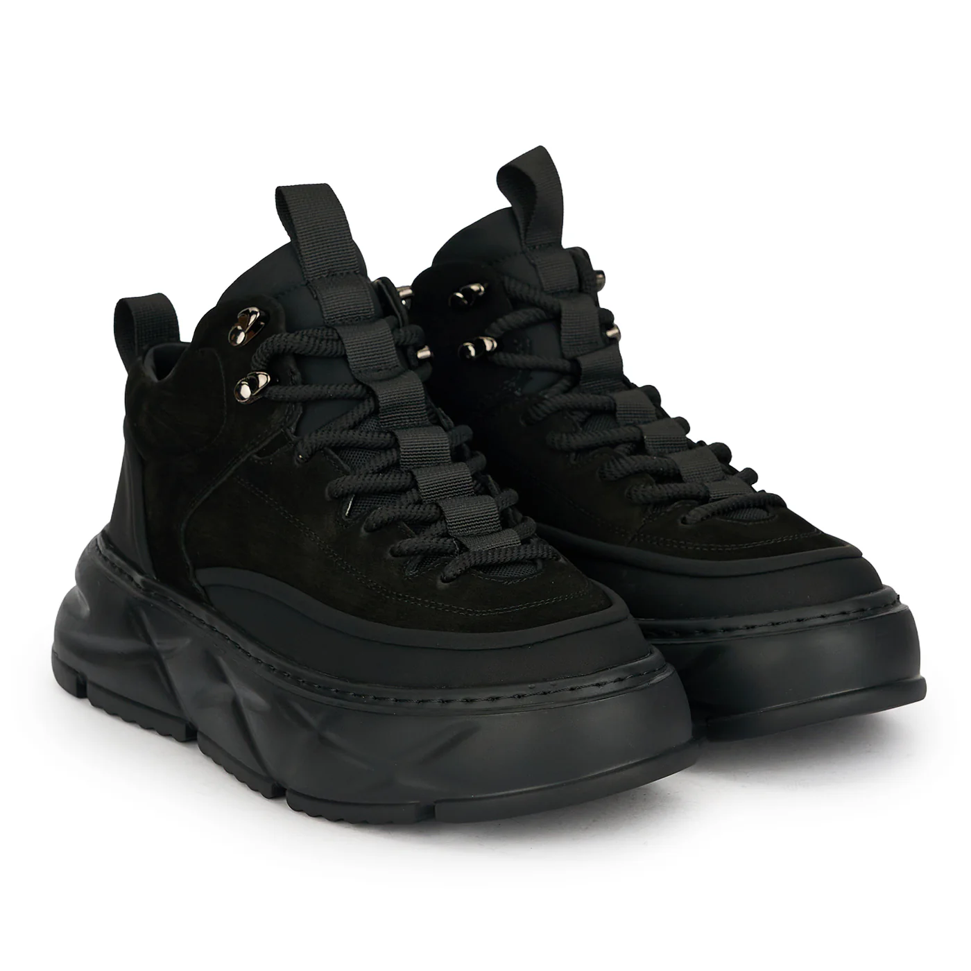 Ghete barbati din piele naturala neagra 7977 - Image 4