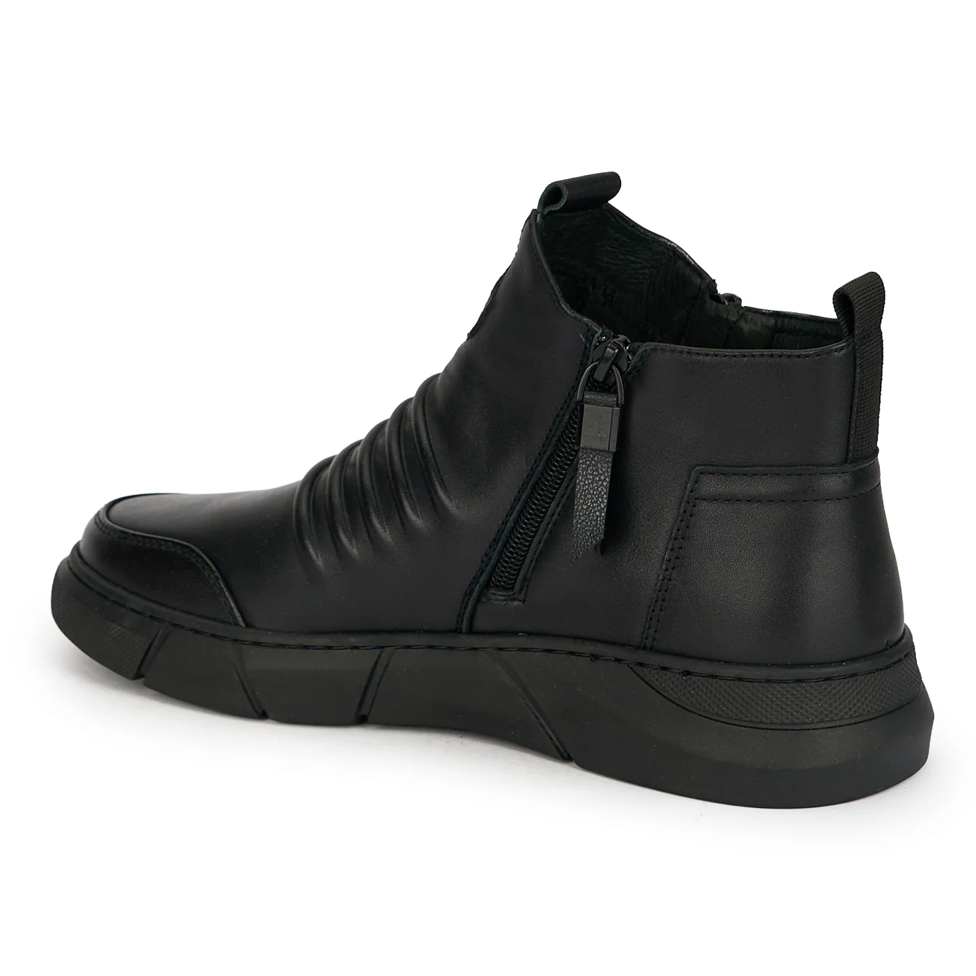 Ghete barbati din piele naturala neagra 7990 - Image 2