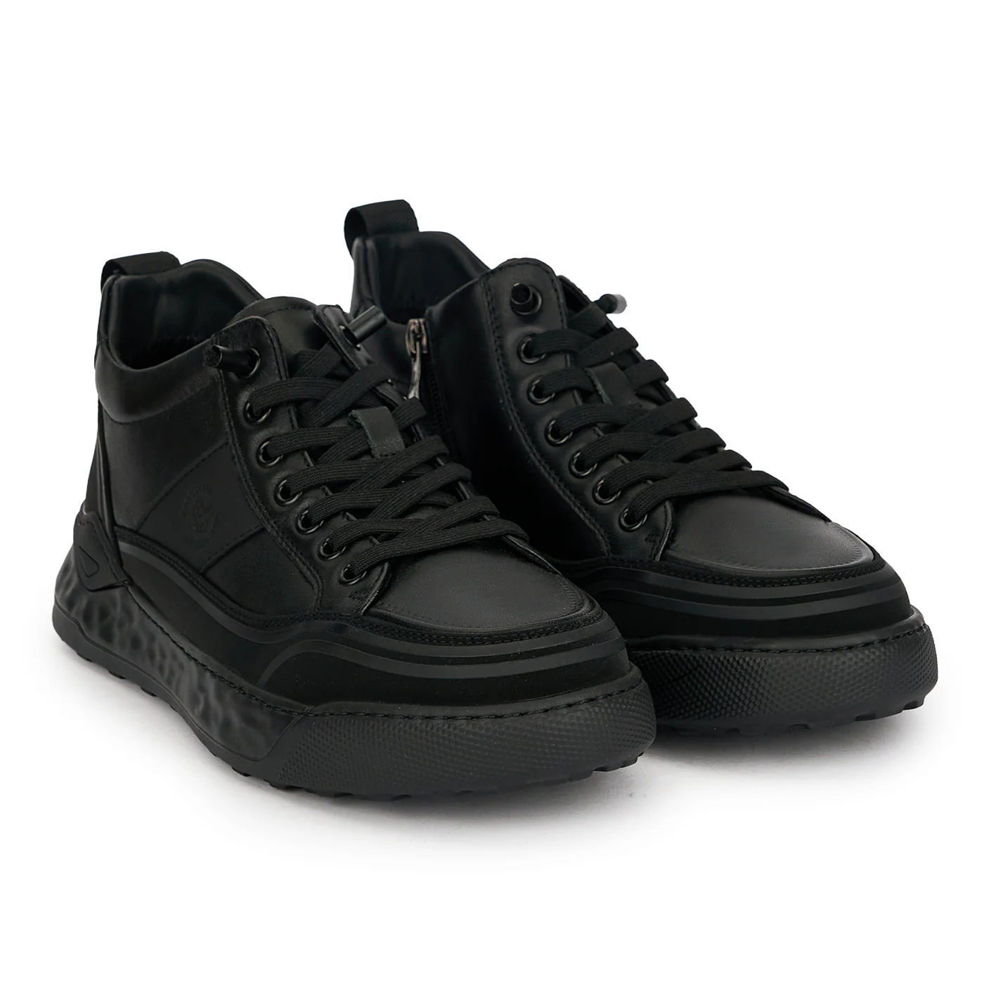 Ghete barbati din piele naturala neagra 7993 - Image 4