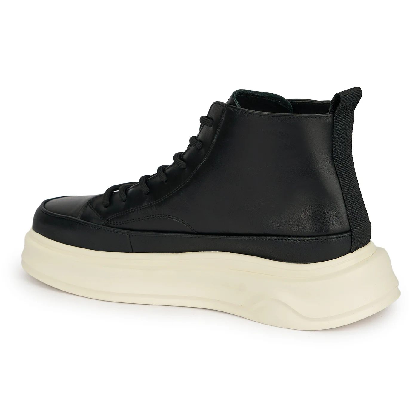 Ghete barbati din piele naturala neagra 7994 - Image 2