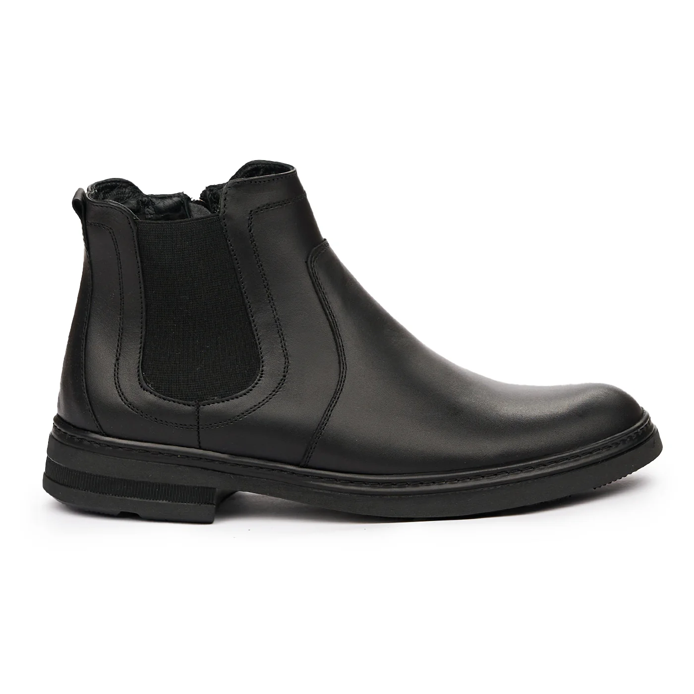 Ghete Barbati din Piele Naturala Negre 7160