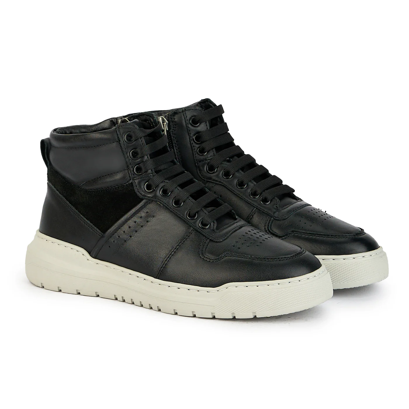 Ghete barbati din piele naturala negru 7824 - Image 4