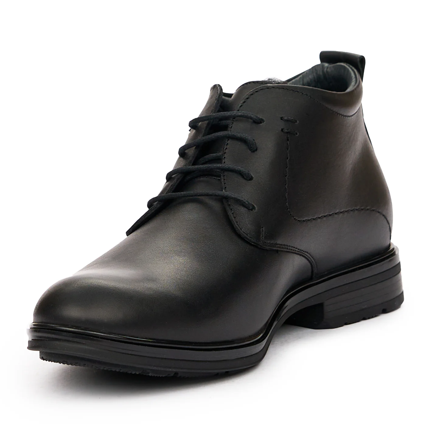 Ghete Barbati Negre din Piele Naturala 7156 - Image 4