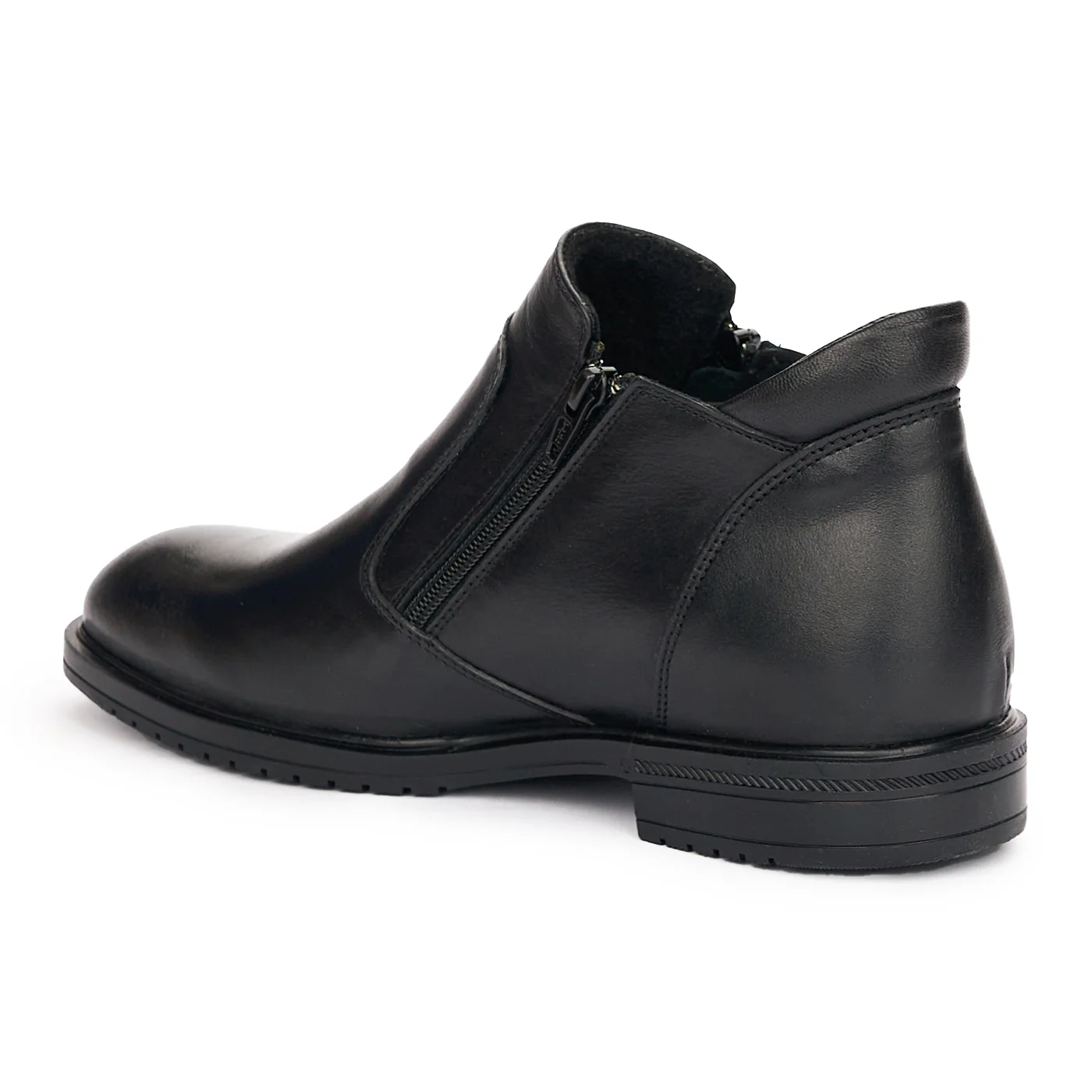 Ghete Barbati Piele Naturala Negre 7350 - Image 2