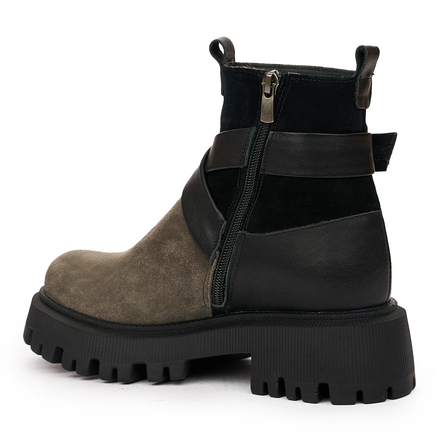 Ghete casual dama negre din piele naturala 8272 - Image 3