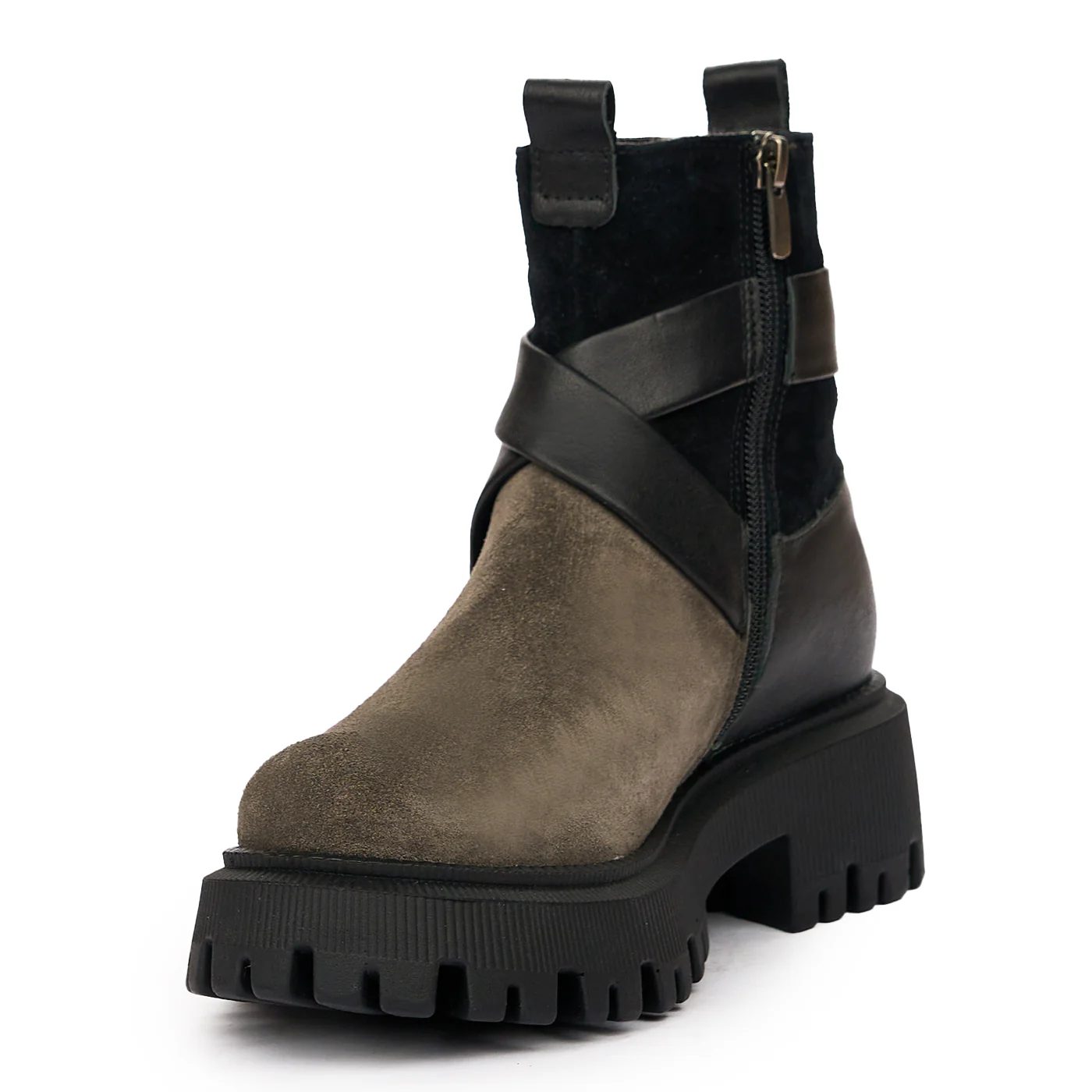 Ghete casual dama negre din piele naturala 8272 - Image 4