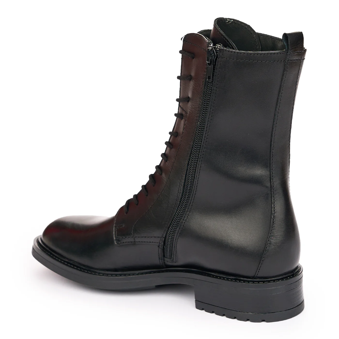 Ghete cu Siret Dama Piele Naturala Casual Negre 10985 - Image 2