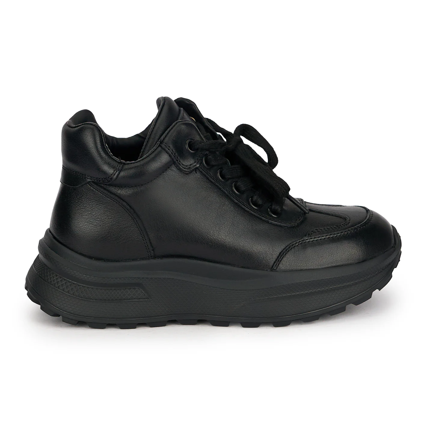 Ghete dama casual din piele naturala neagra 18973