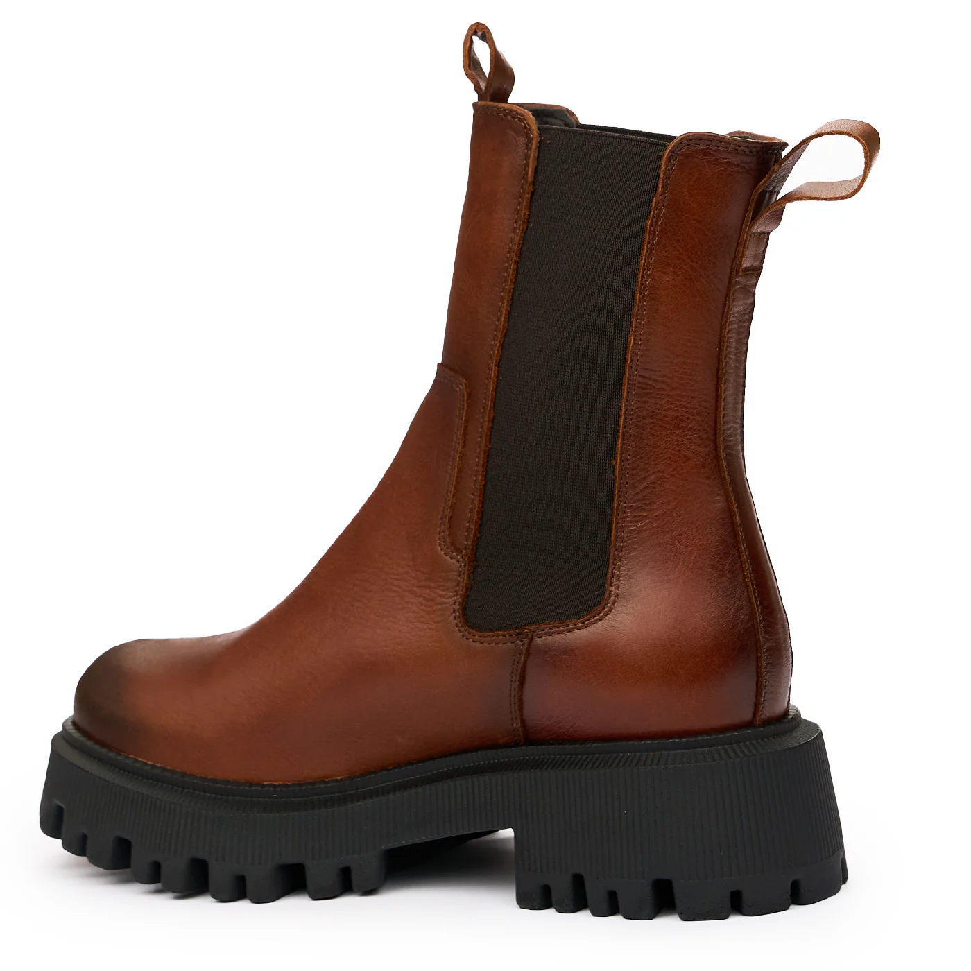 Ghete dama din piele naturala maro 8167 - Image 3