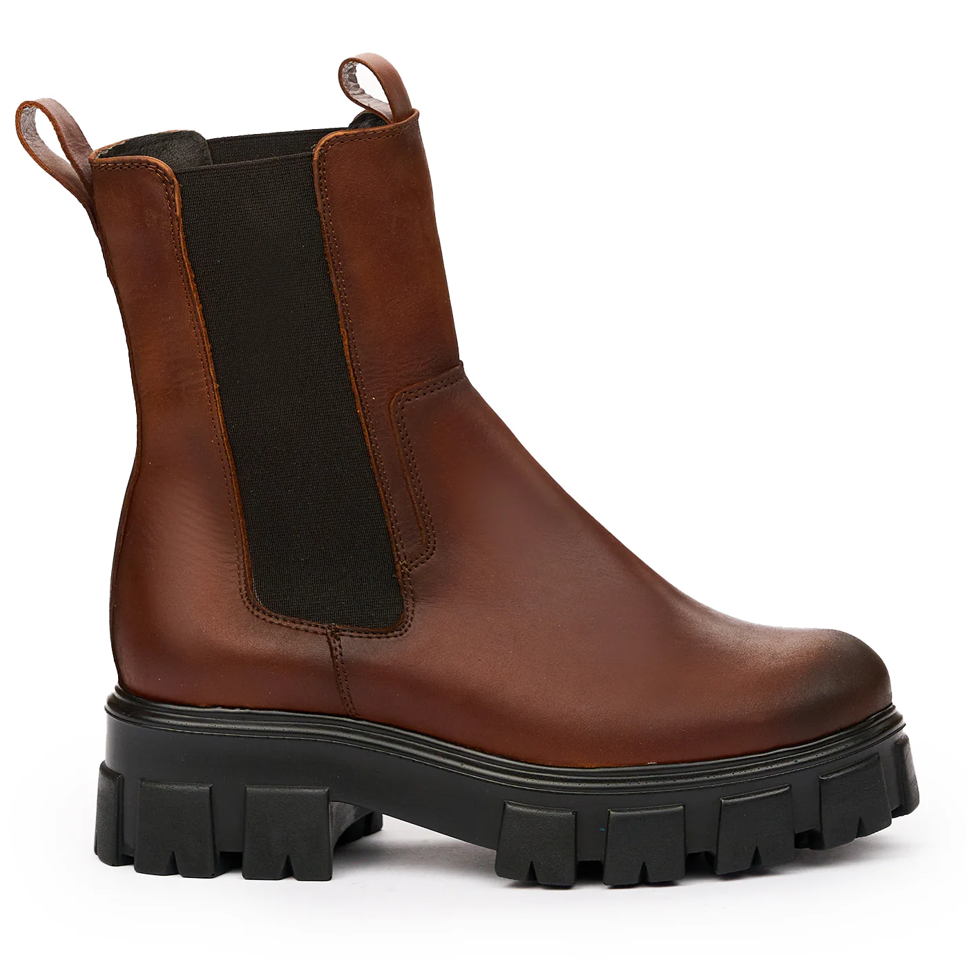 Ghete dama din piele naturala maro 8220