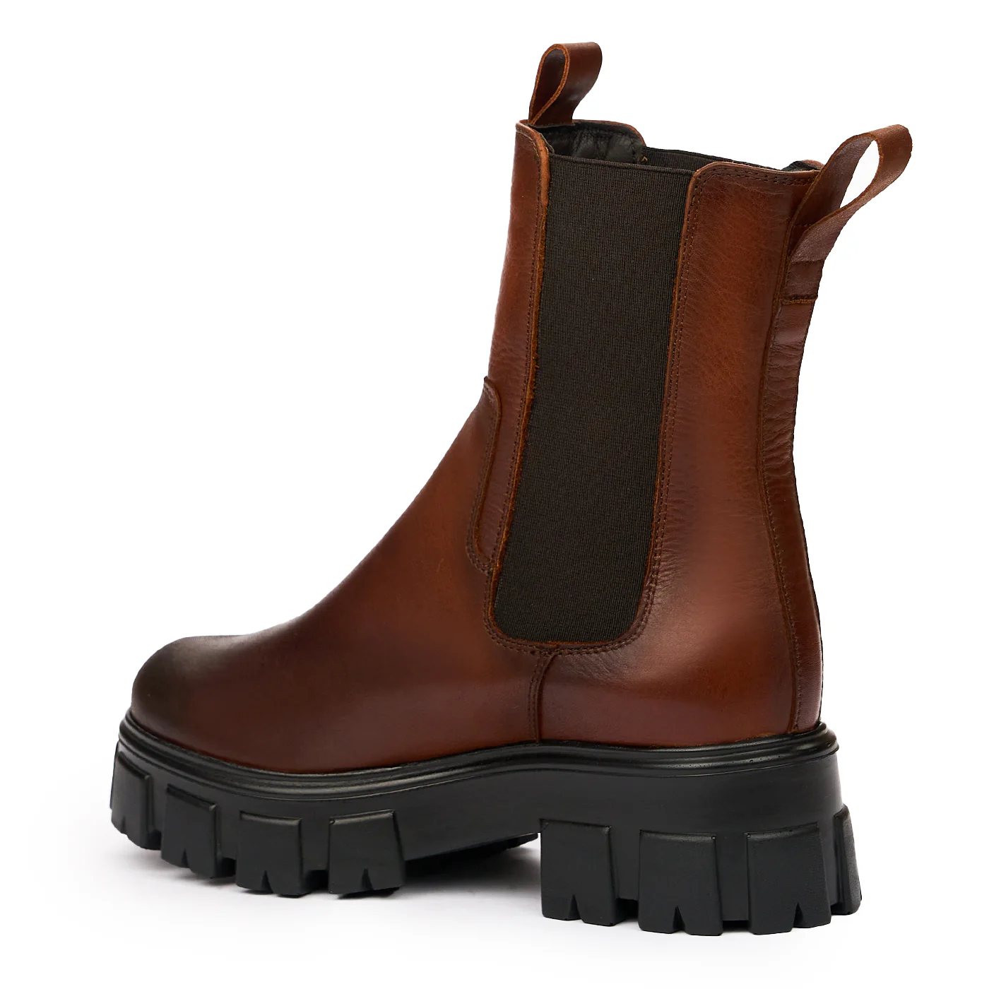 Ghete dama din piele naturala maro 8220 - Image 3