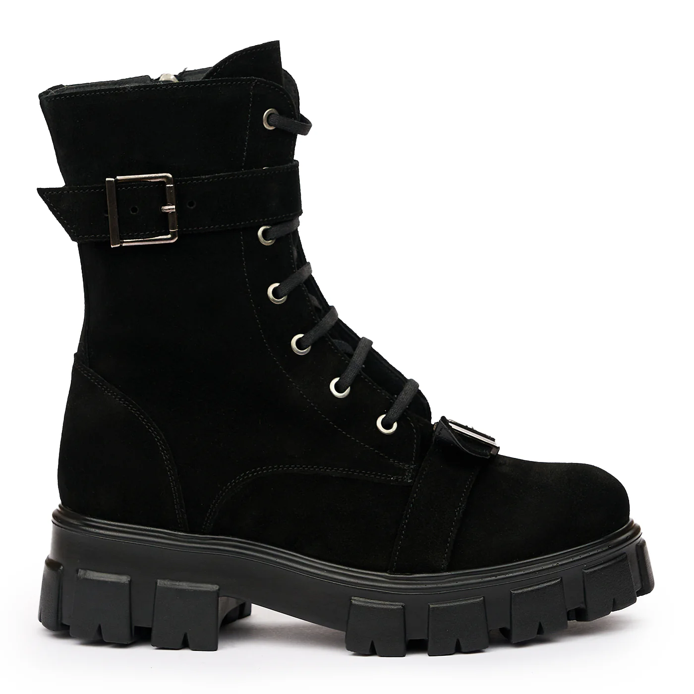 Ghete dama din piele naturala neagra 8221