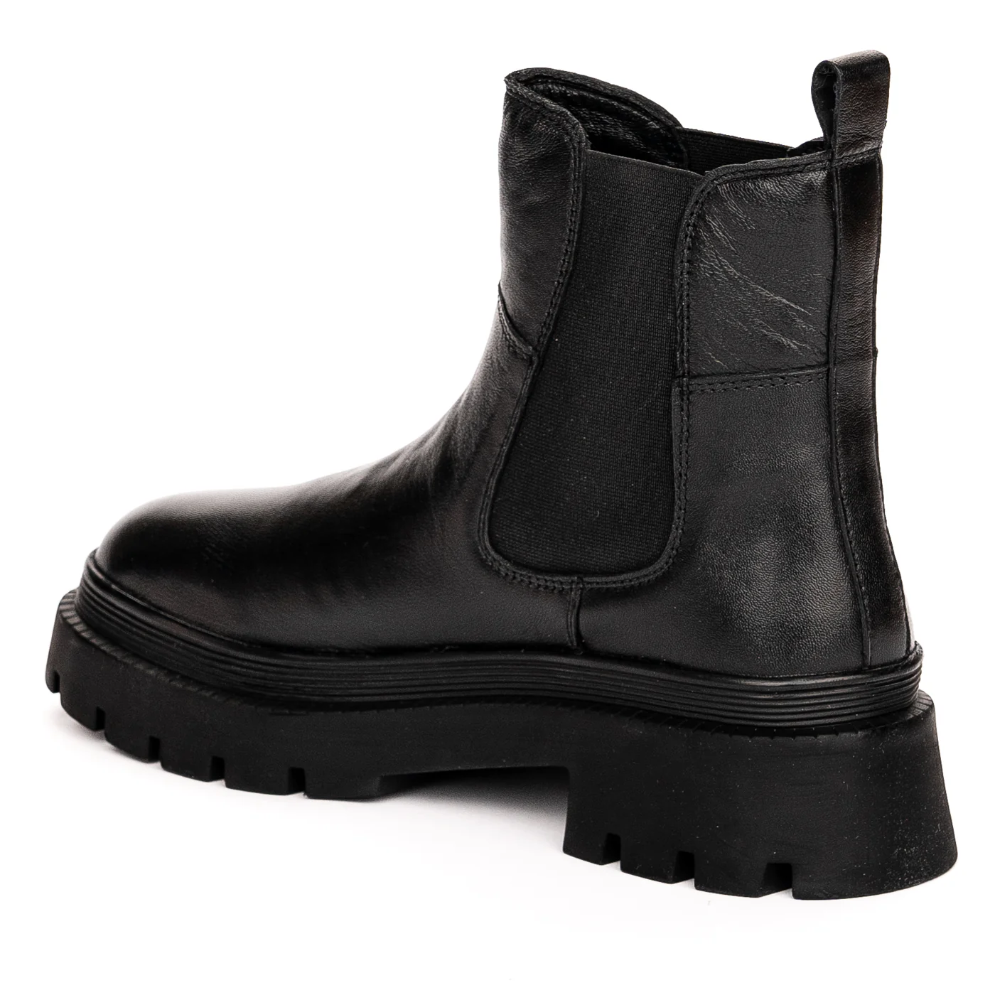 Ghete dama din piele naturala neagra 13300 - Image 2