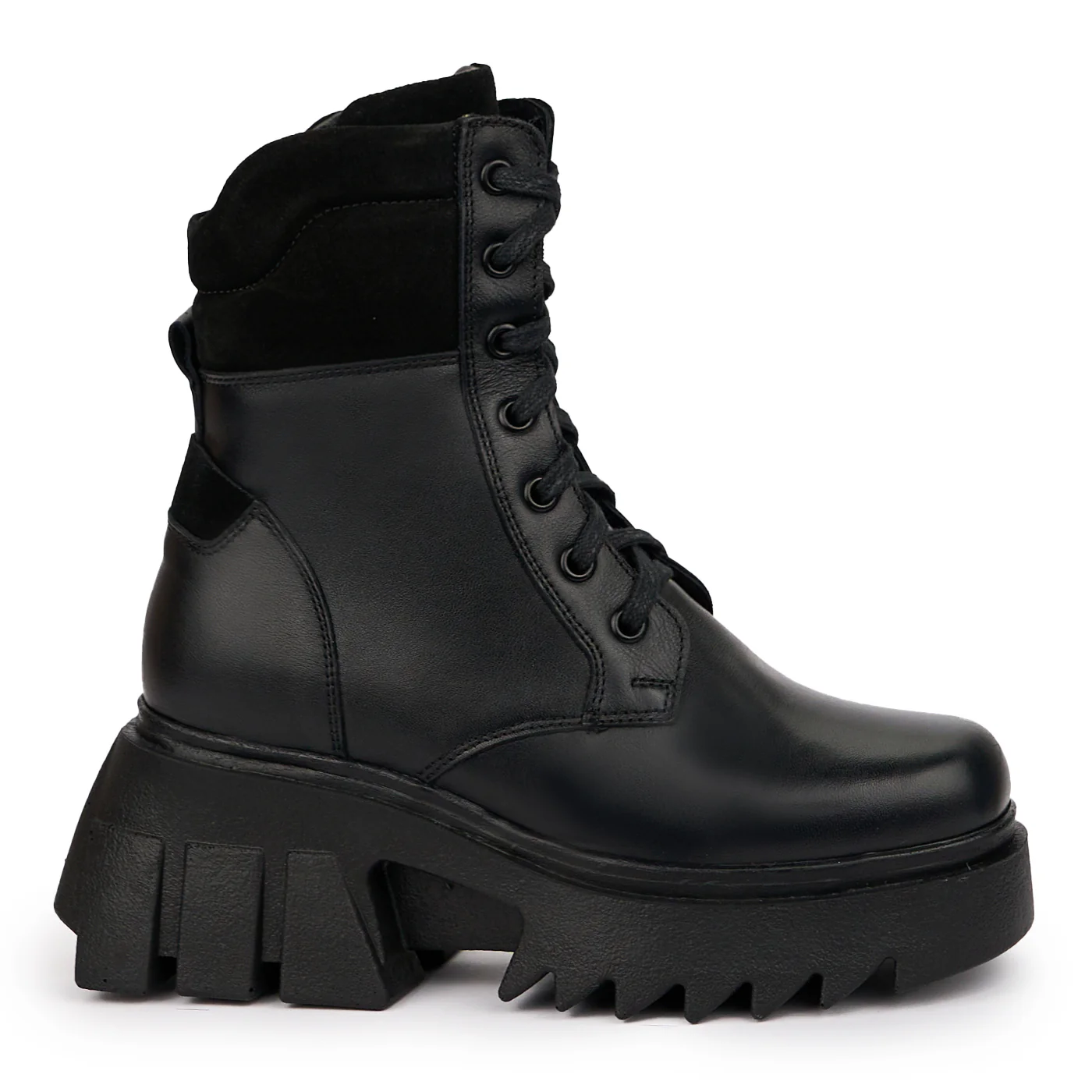 Ghete dama din piele naturala neagra 14283