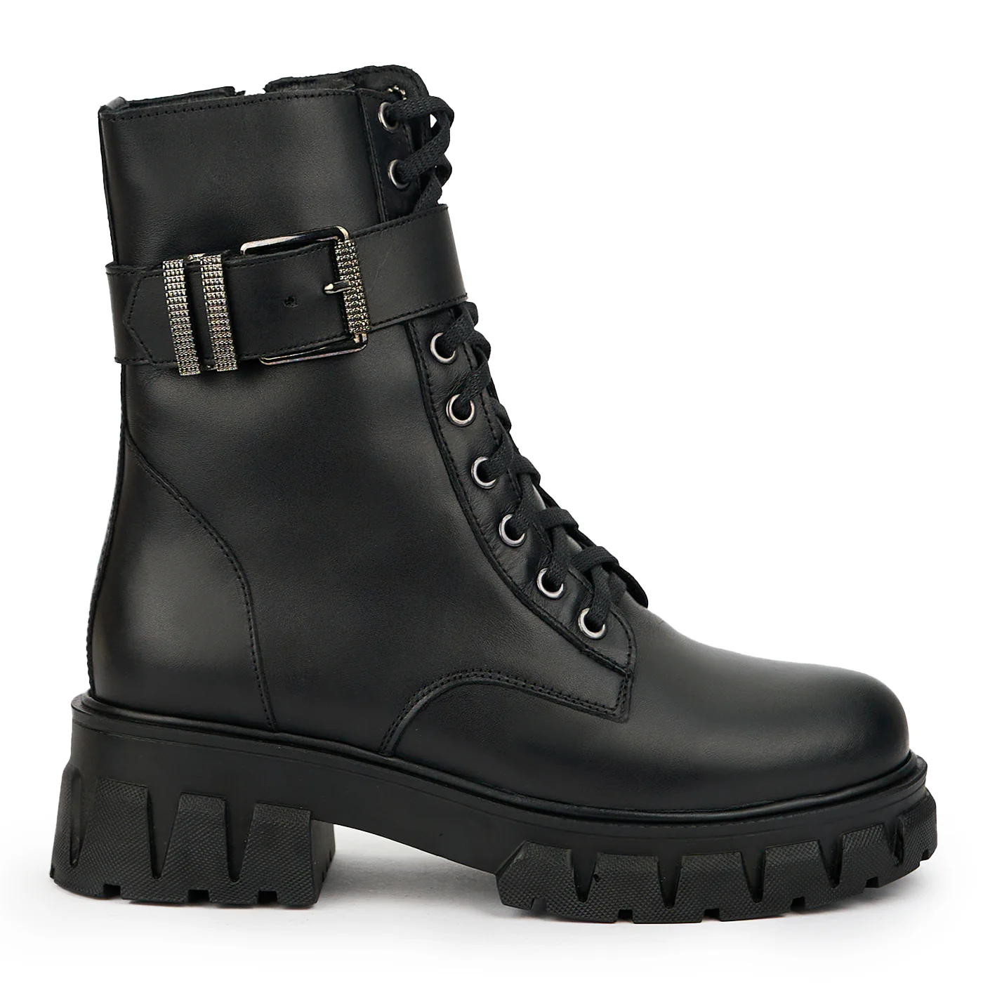 Ghete dama din piele naturala neagra 14774