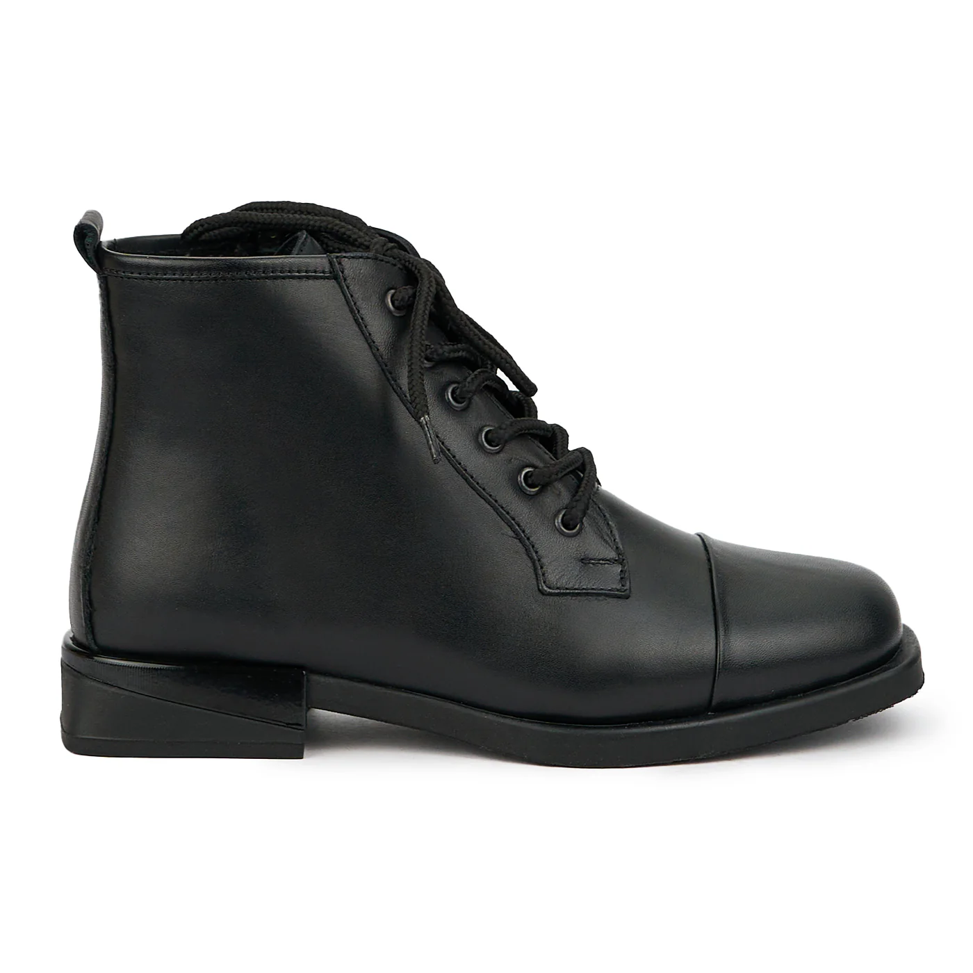 Ghete dama din piele naturala neagra 14780