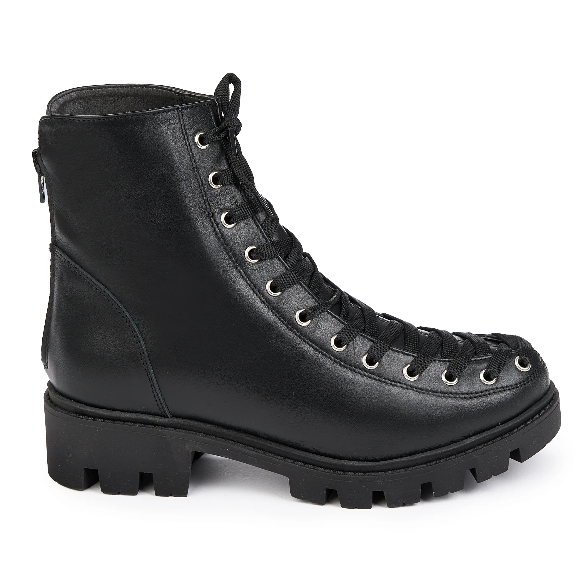 Ghete dama din piele naturala neagra 14841