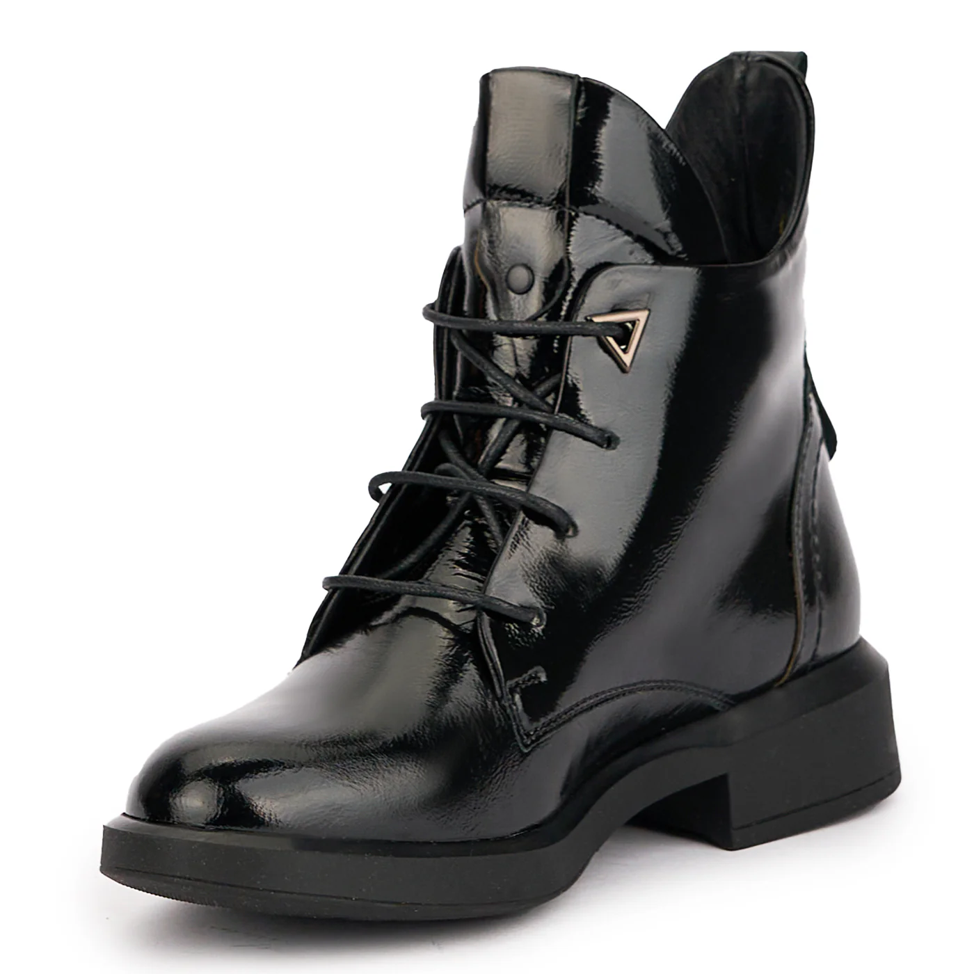 Ghete dama din piele naturala neagra 17004 - Image 3