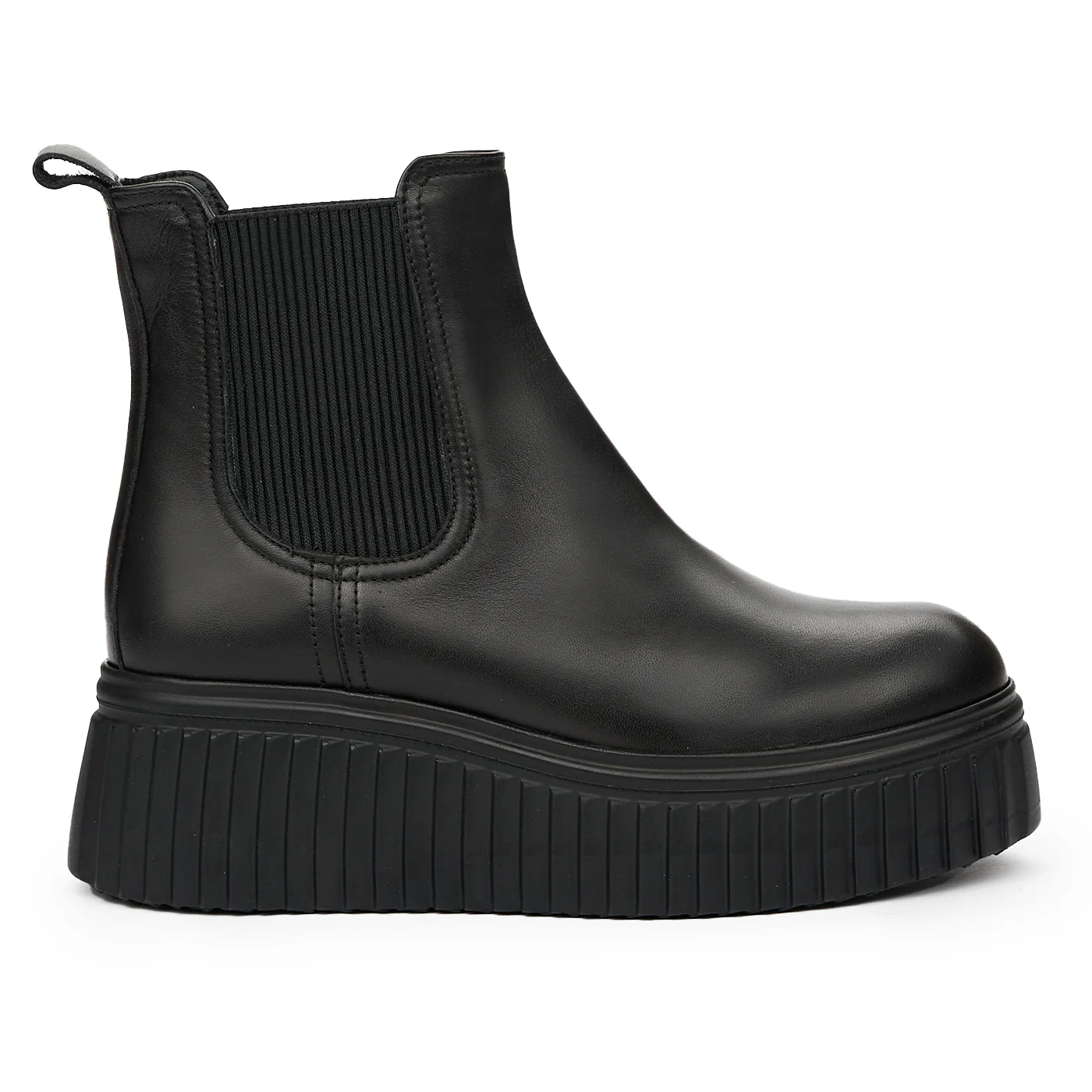 Ghete dama din piele naturala neagra 8185
