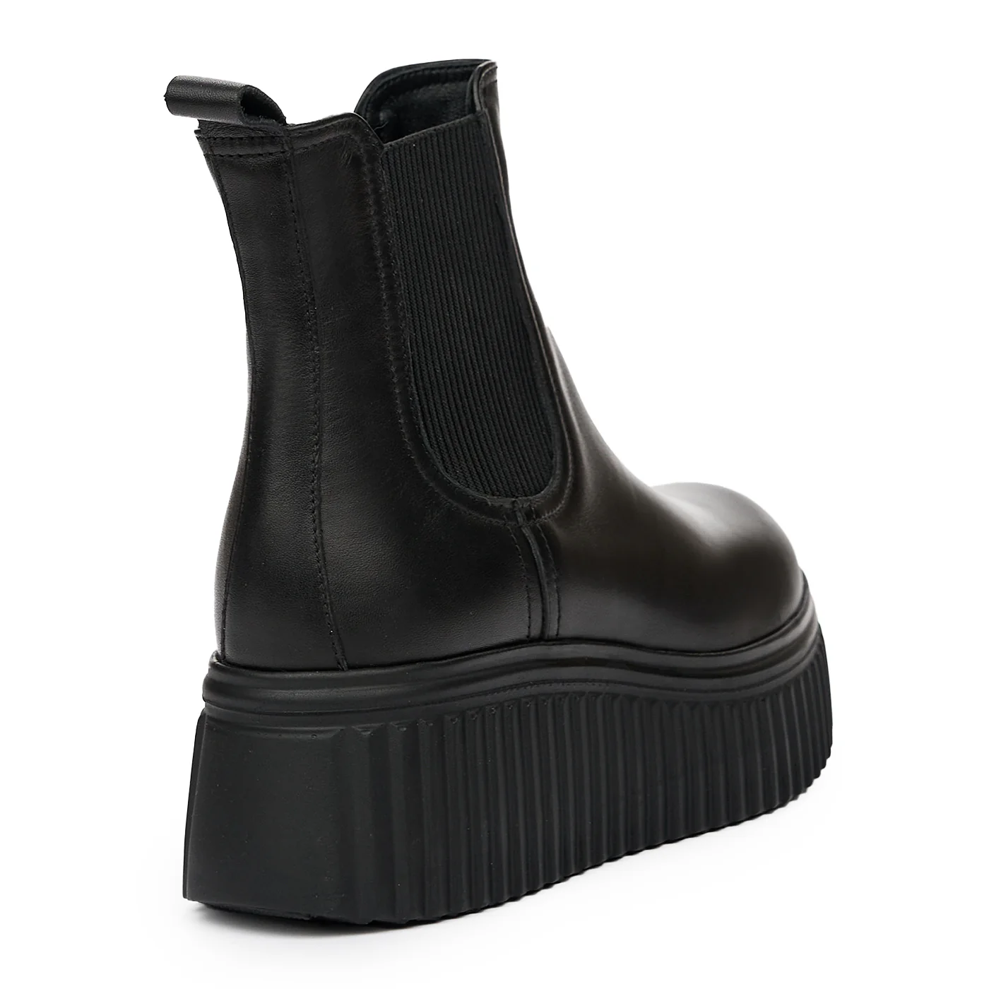 Ghete dama din piele naturala neagra 8185 - Image 2