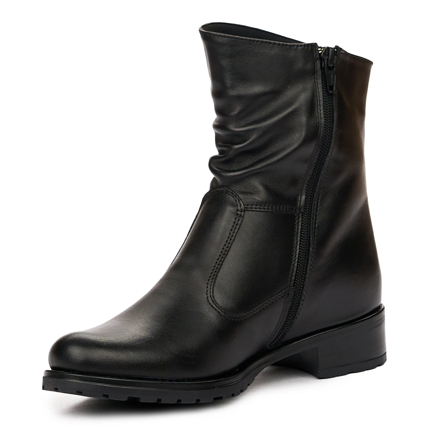Ghete dama din piele naturala neagra 8304 - Image 4