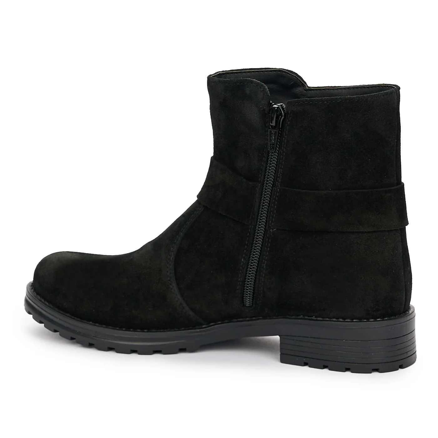 Ghete Dama din Piele Naturala Neagra Casual 12407 - Image 2