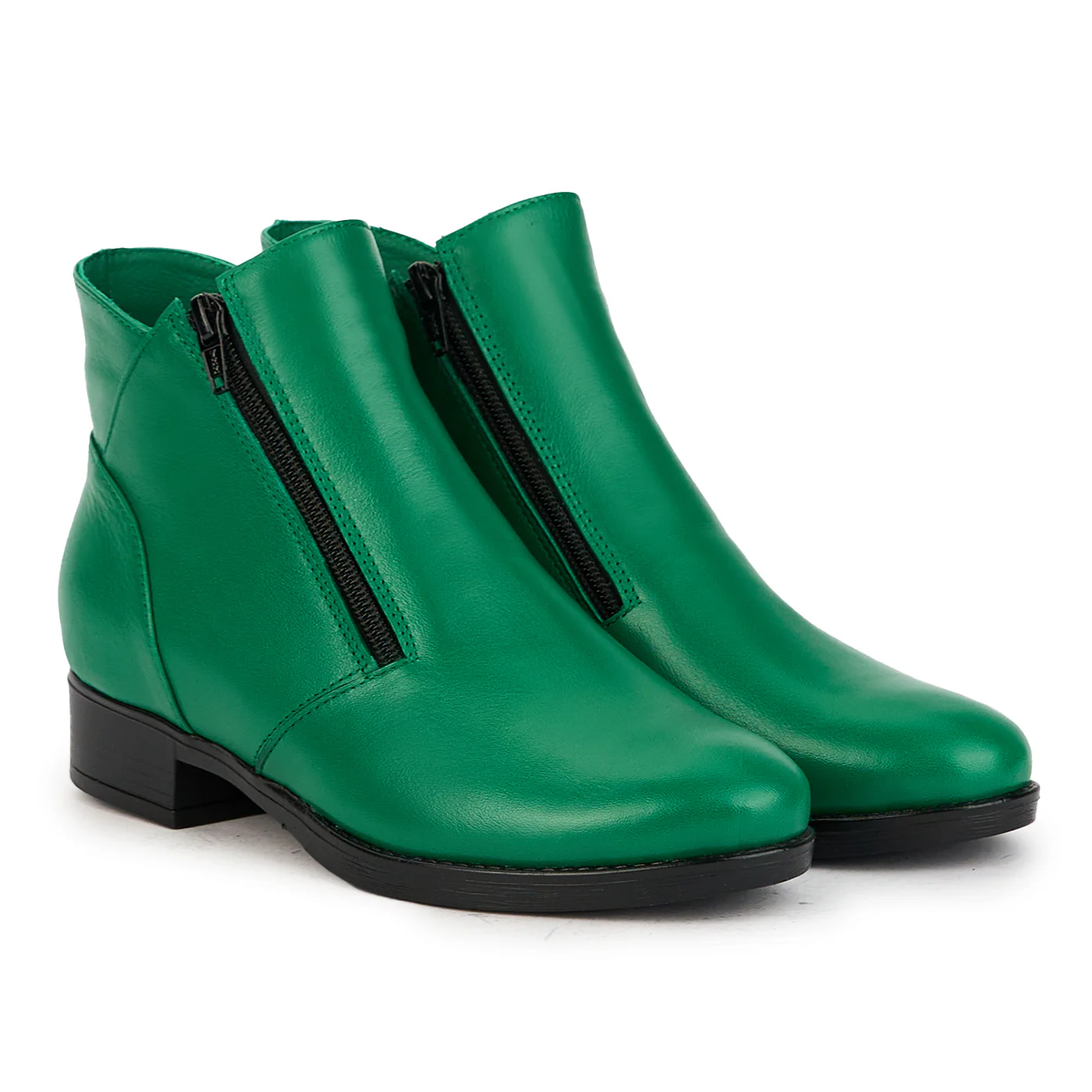 Ghete dama din piele naturala verde 17339 - Image 4