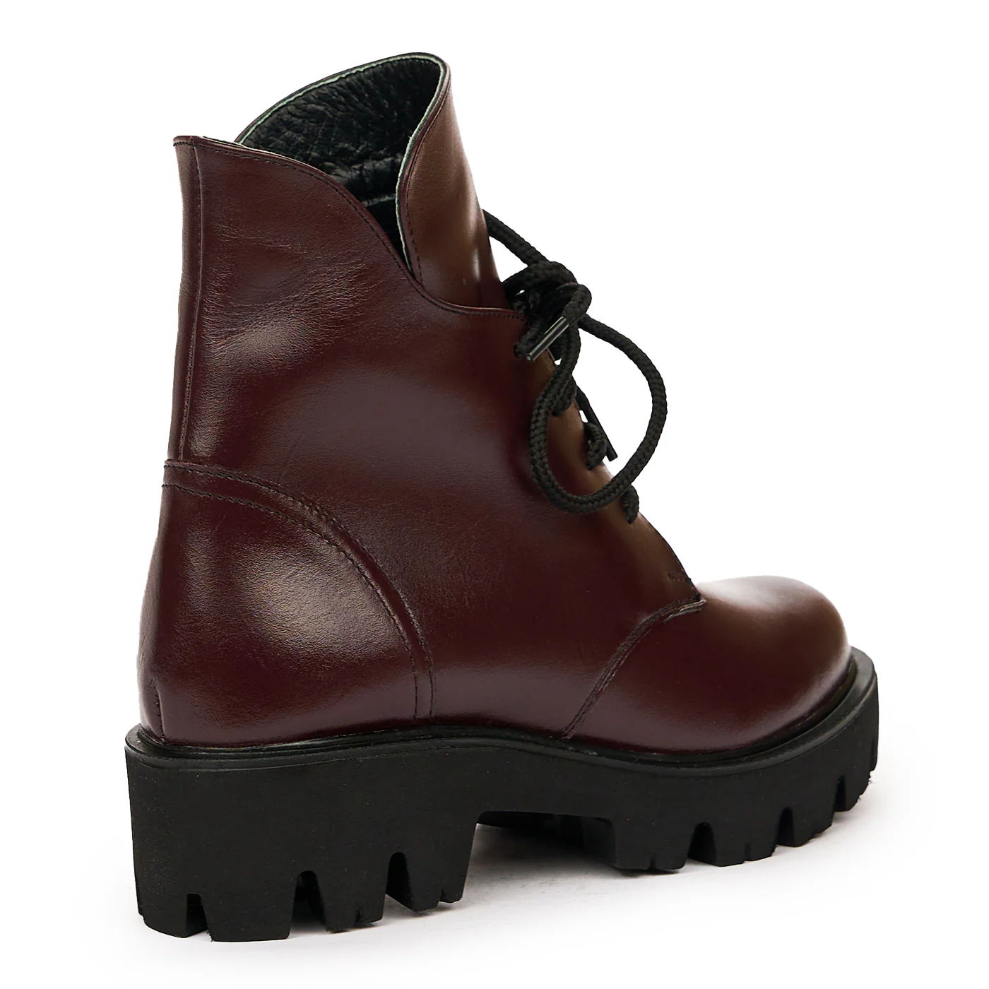 Ghete dama din piele naturala visinie 8350 - Image 2