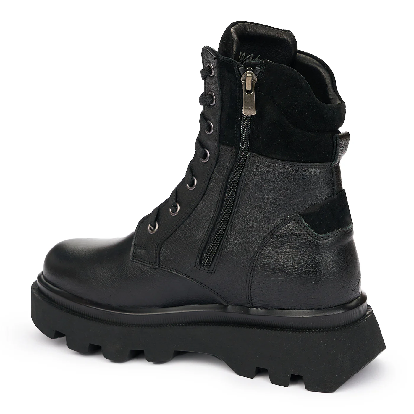 Ghete Dama Iarna Piele Naturala Casual Negre 12088 - Image 2