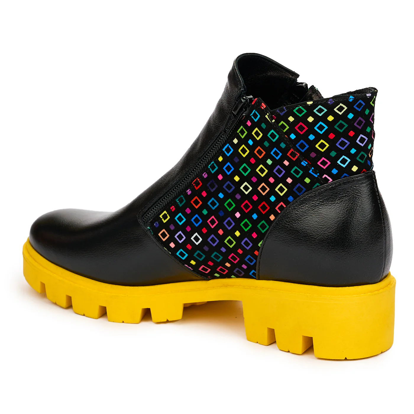 Ghete Dama Moderne din Piele Naturala cu Fermoar 12568 - Image 2
