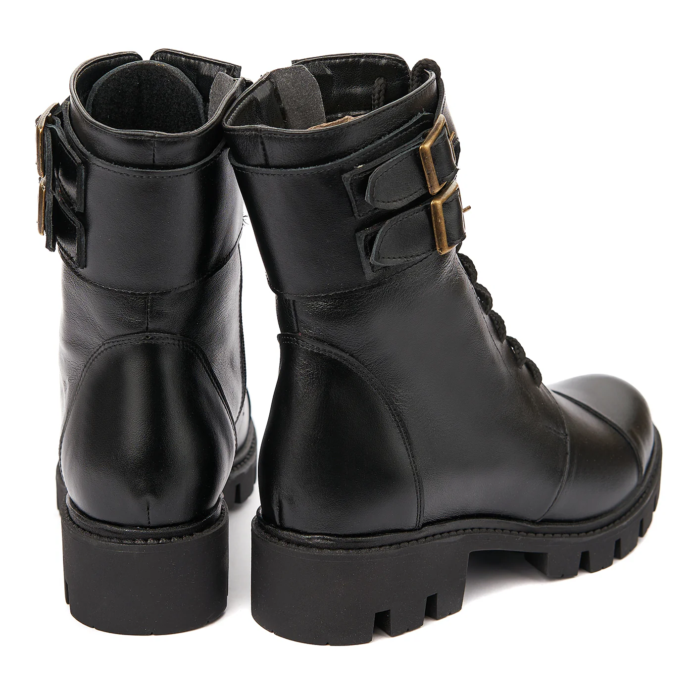 Ghete dama negre din piele naturala 3737 - Image 3