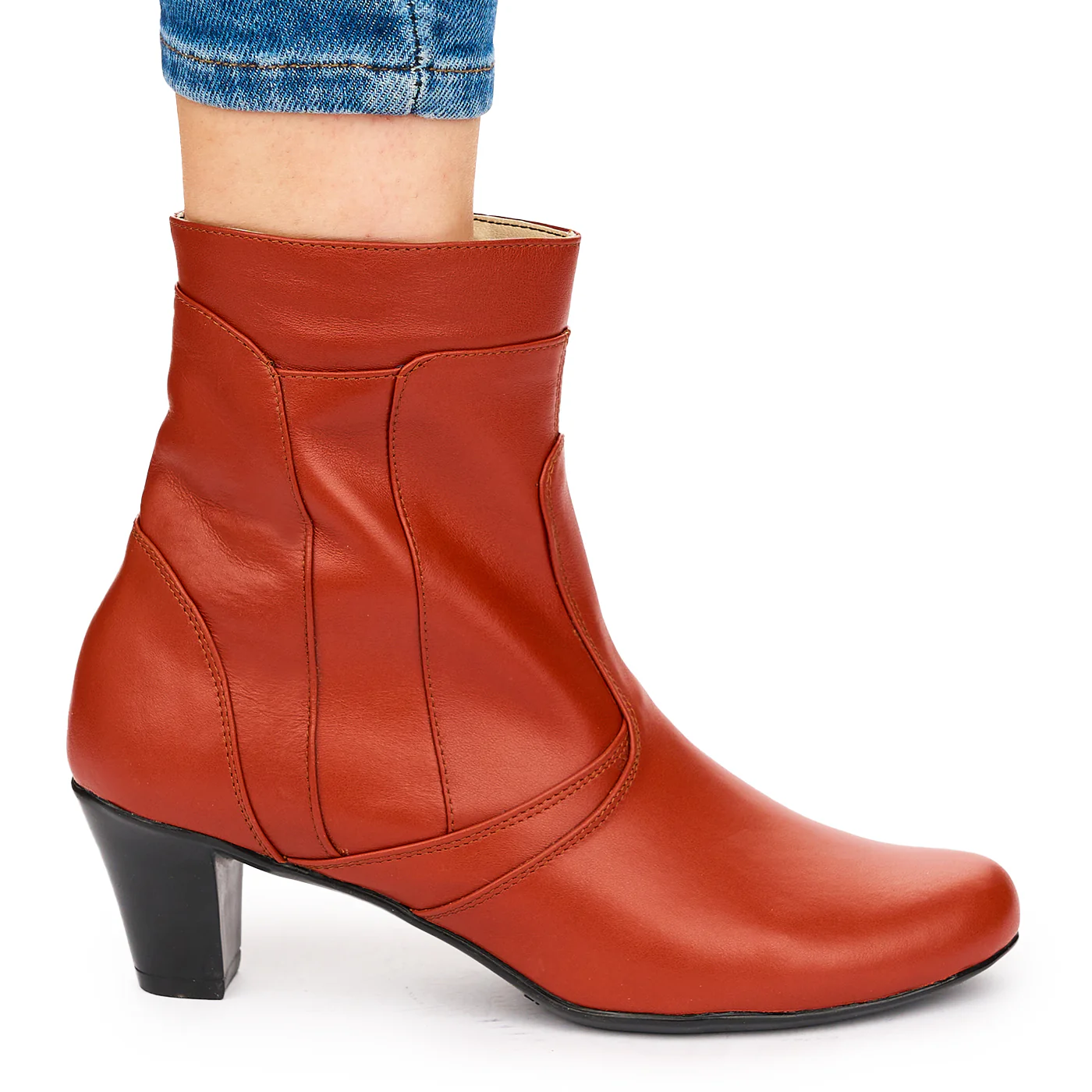 Ghete Dama Piele Maro Casual cu Toc 6 Cm 10815