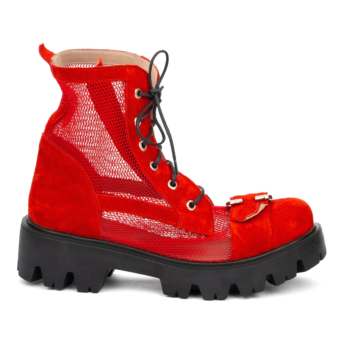 Ghete Dama Rosii din Piele Naturala 8657