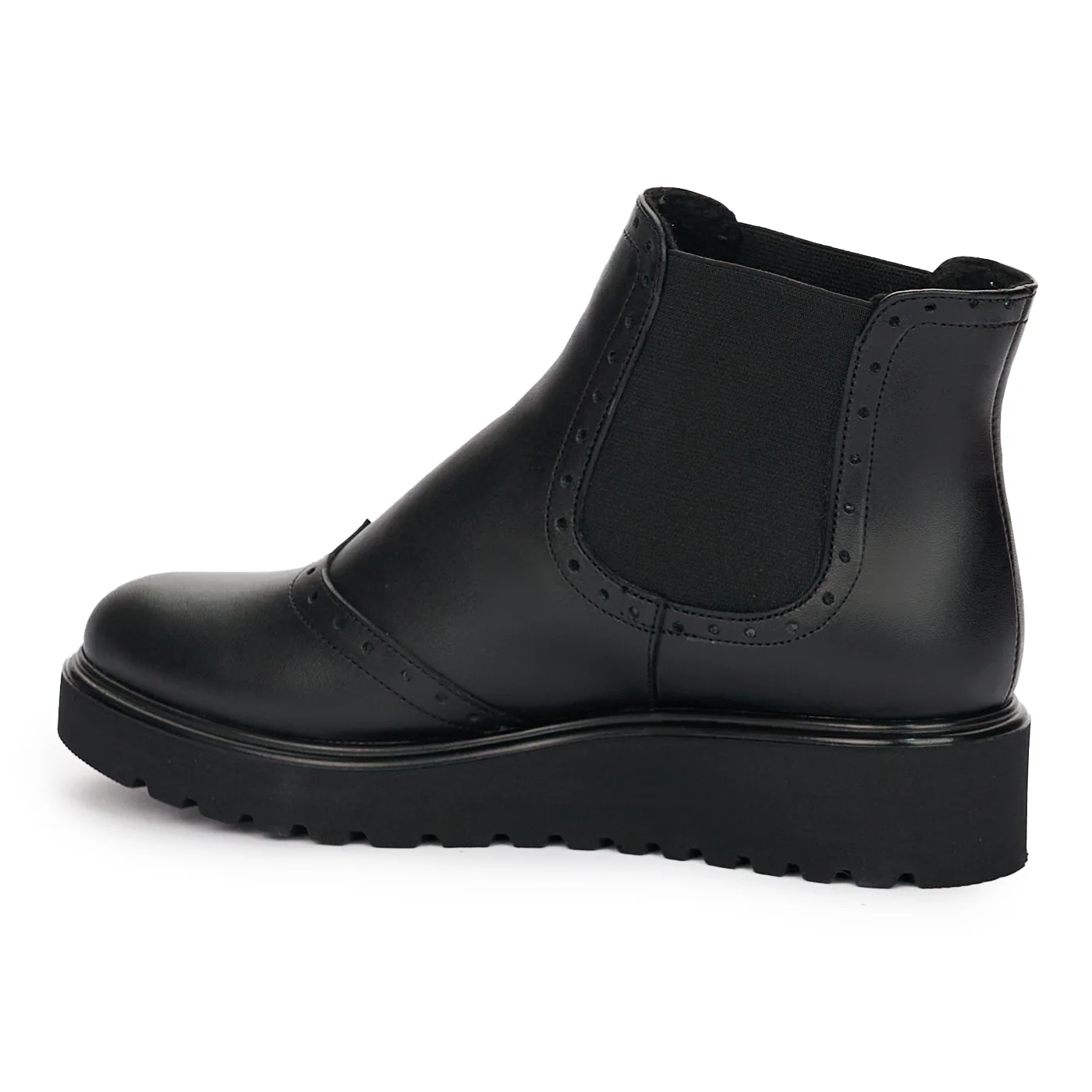 Ghete de Dama de Piele Naturala Negre Casual 12357 - Image 2