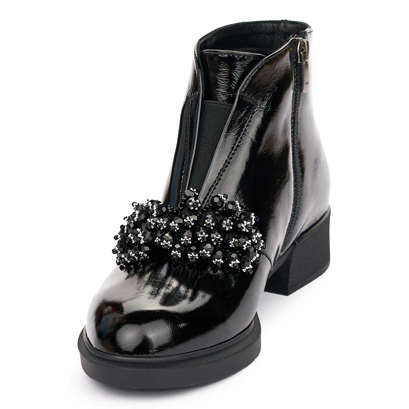 Ghete de Piele Dama Casual Negre 12028 - Image 3