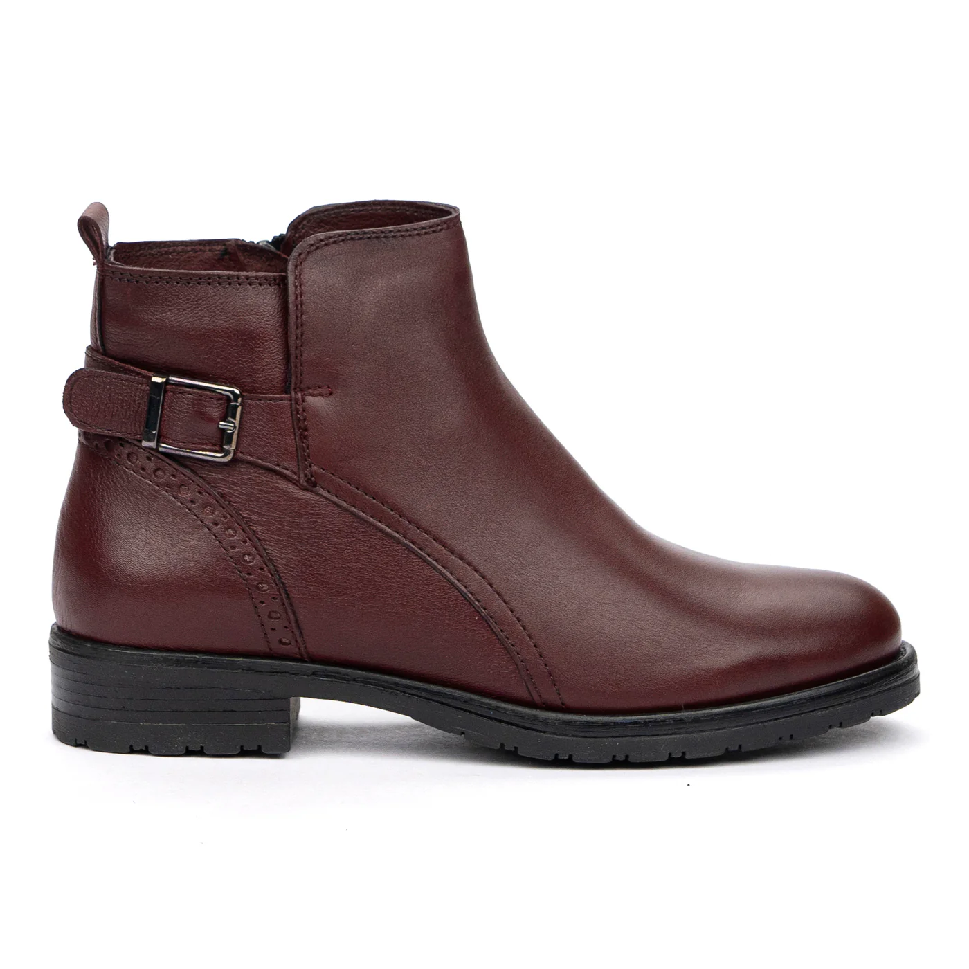 Ghete de Piele Dama cu Toc 3 Cm Casual 8483