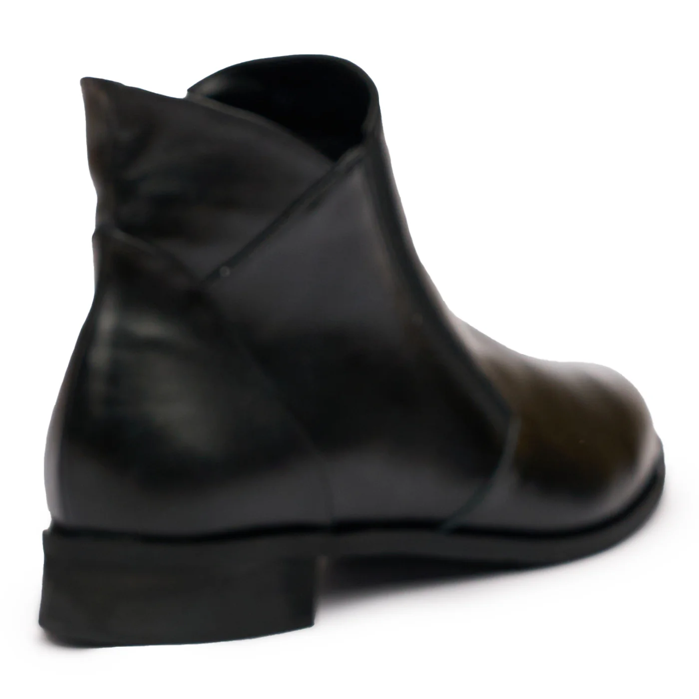 Ghete din piele naturala neagra 6622 - Image 2