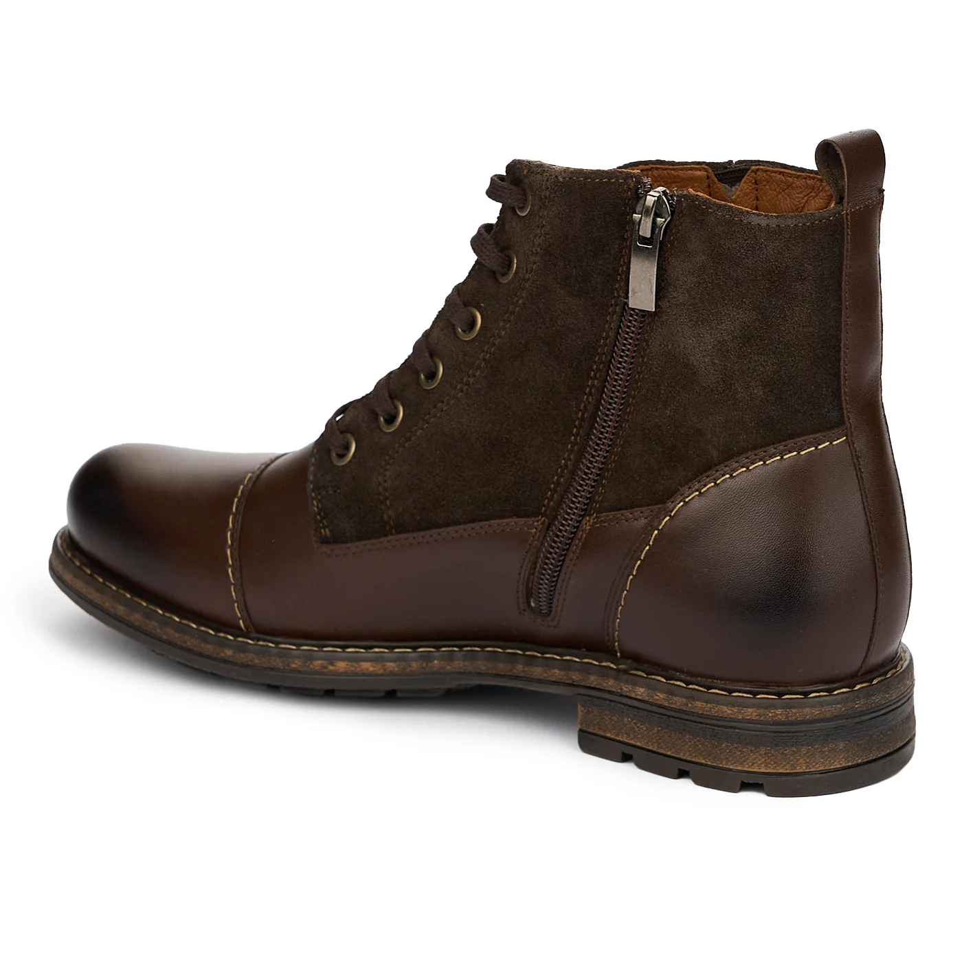 Ghete Elegante Barbati Piele Naturala Maro 7369 - Image 2