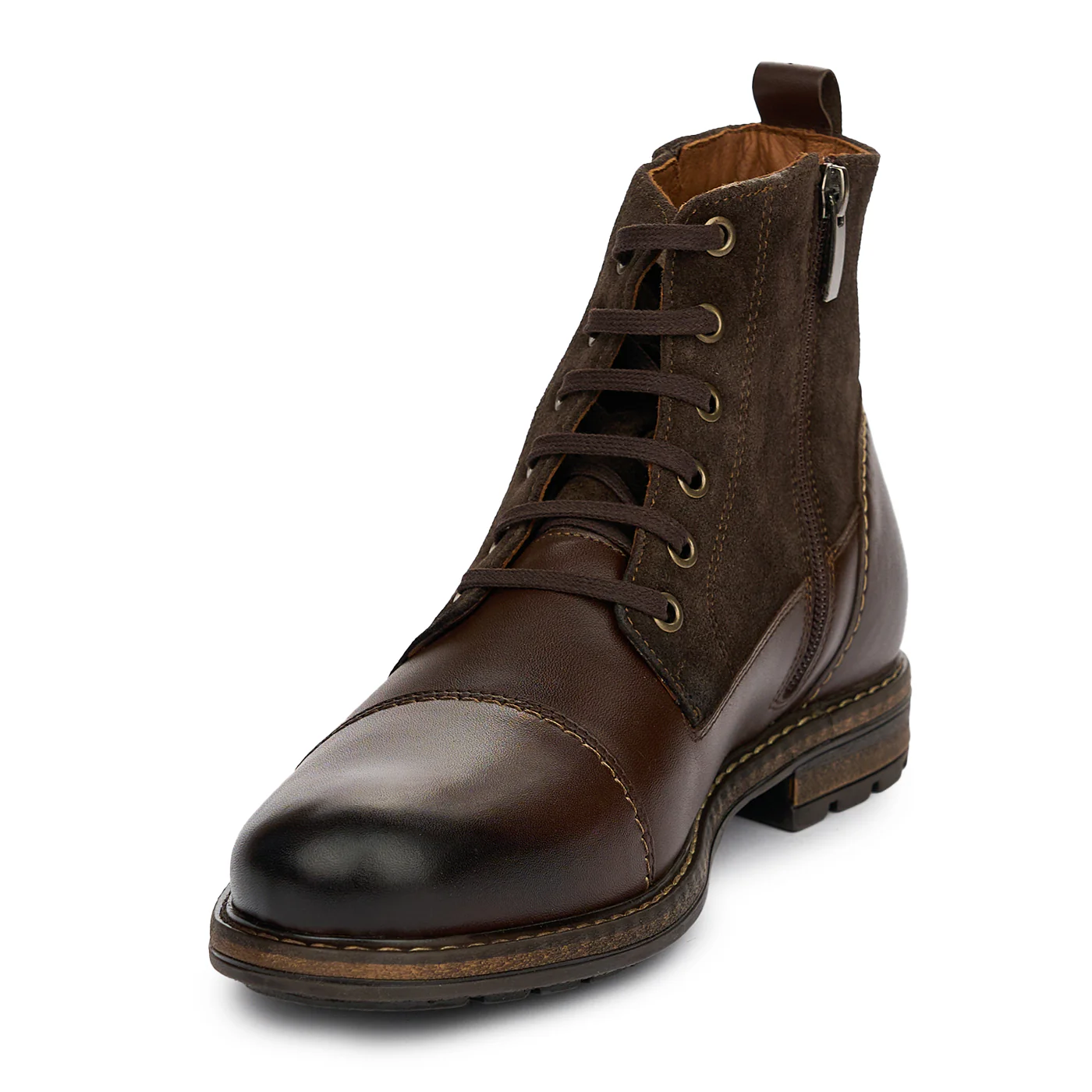 Ghete Elegante Barbati Piele Naturala Maro 7369 - Image 3