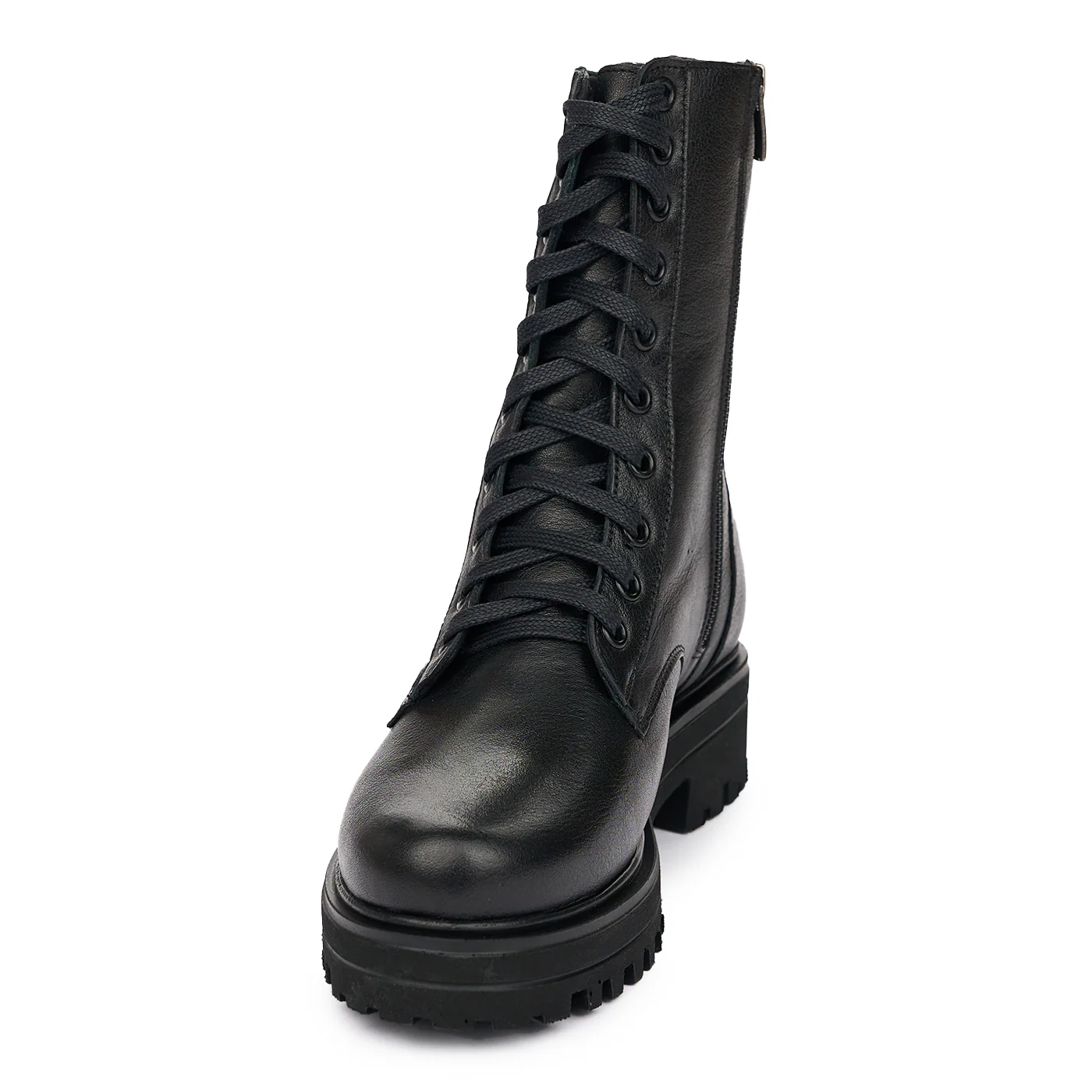 Ghete Imblanite Dama Piele Naturala Casual Negre 12089 - Image 3