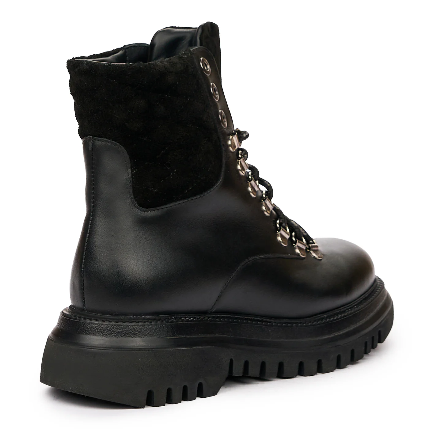 Ghete negre casual din Piele Naturala 8291 - Image 2
