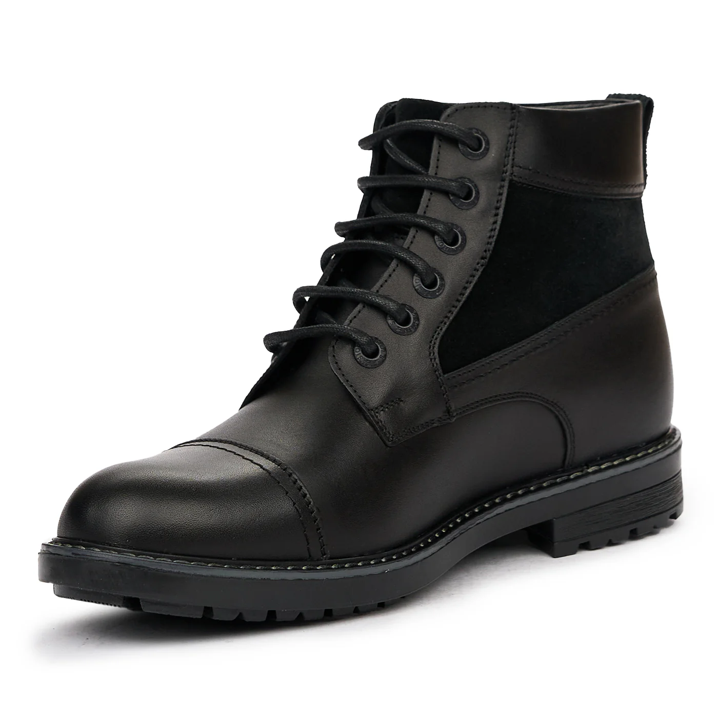 Ghete Negre de Piele Naturala Toamna-Iarna 7196 - Image 3