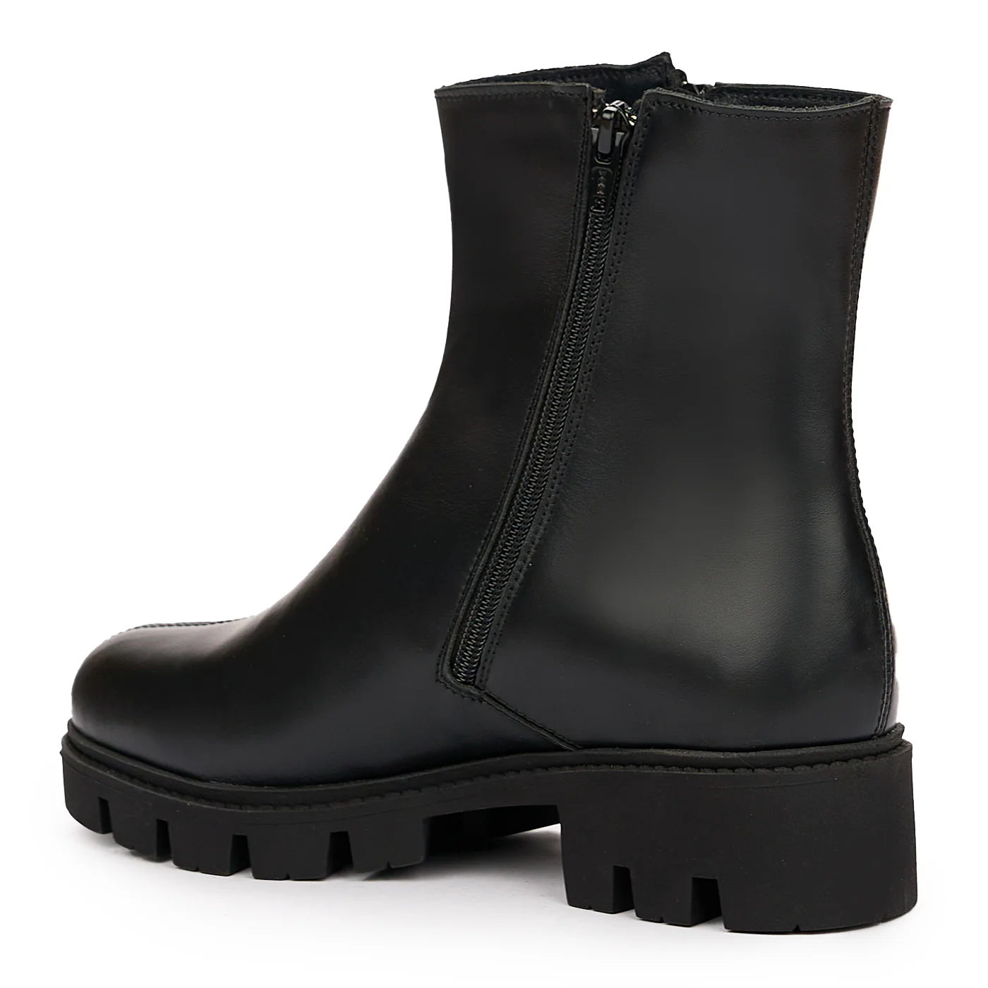 Ghete Piele Naturala neagra 3932 - Image 3