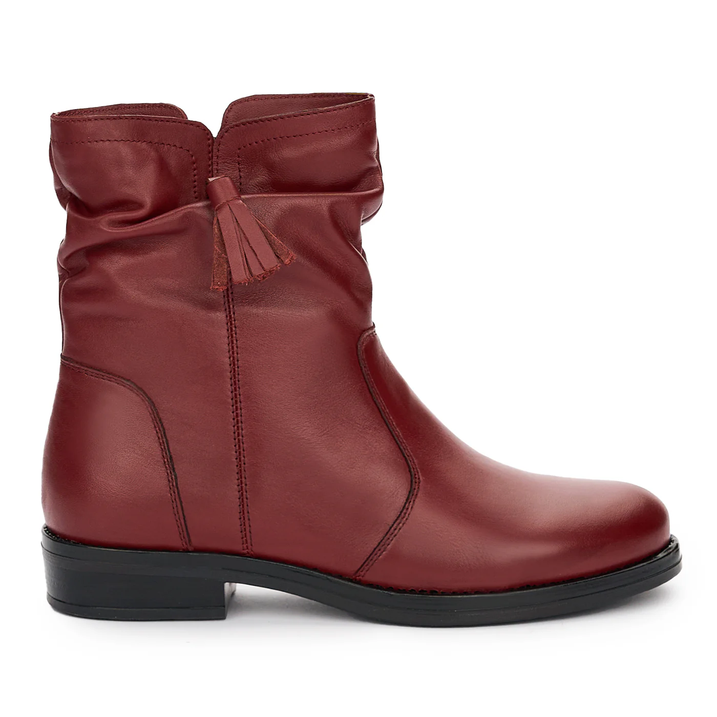 Ghete Piele Visinii Dama cu Fermoar Casual 12379