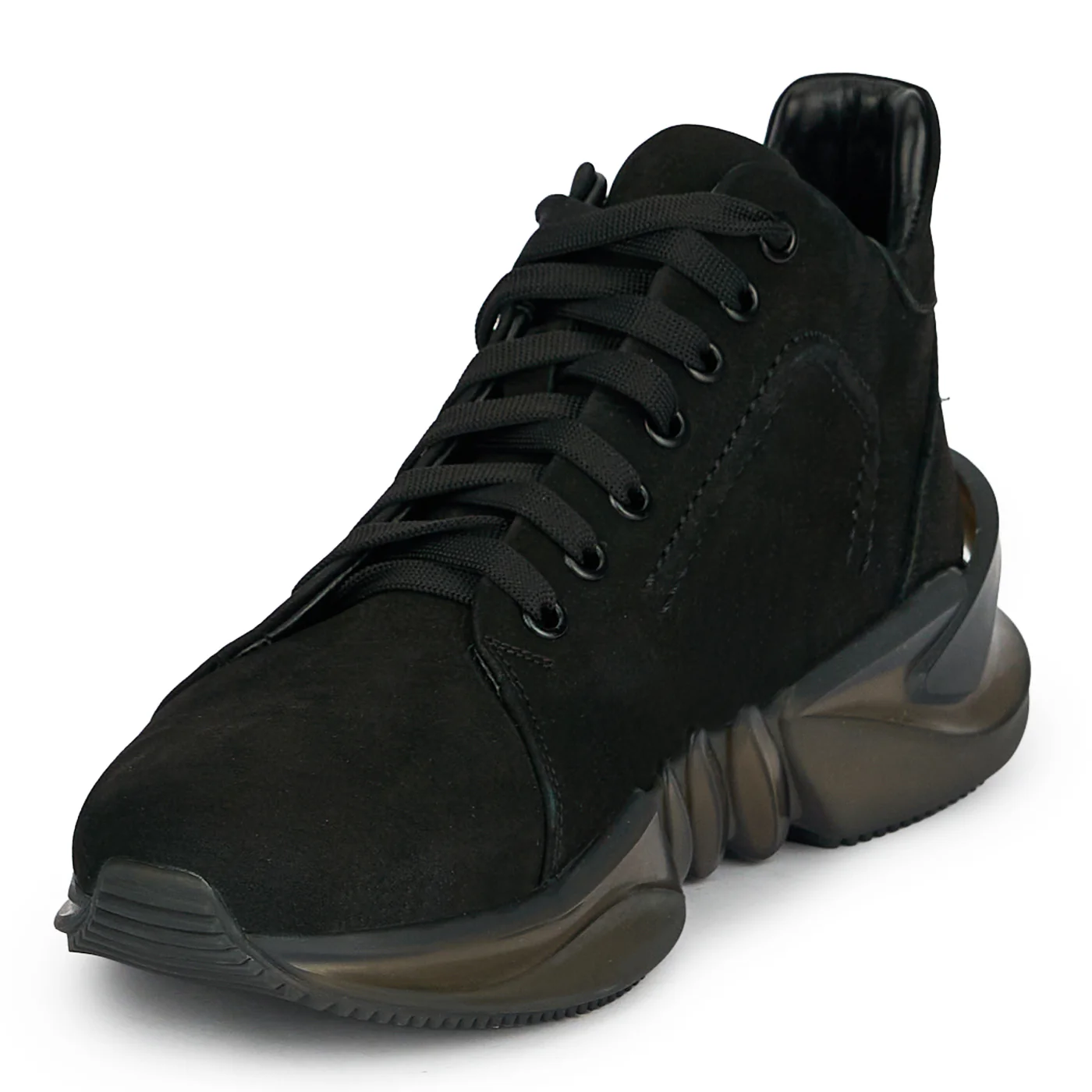 Ghete sport barbati din piele naturala neagra 20018 - Image 3