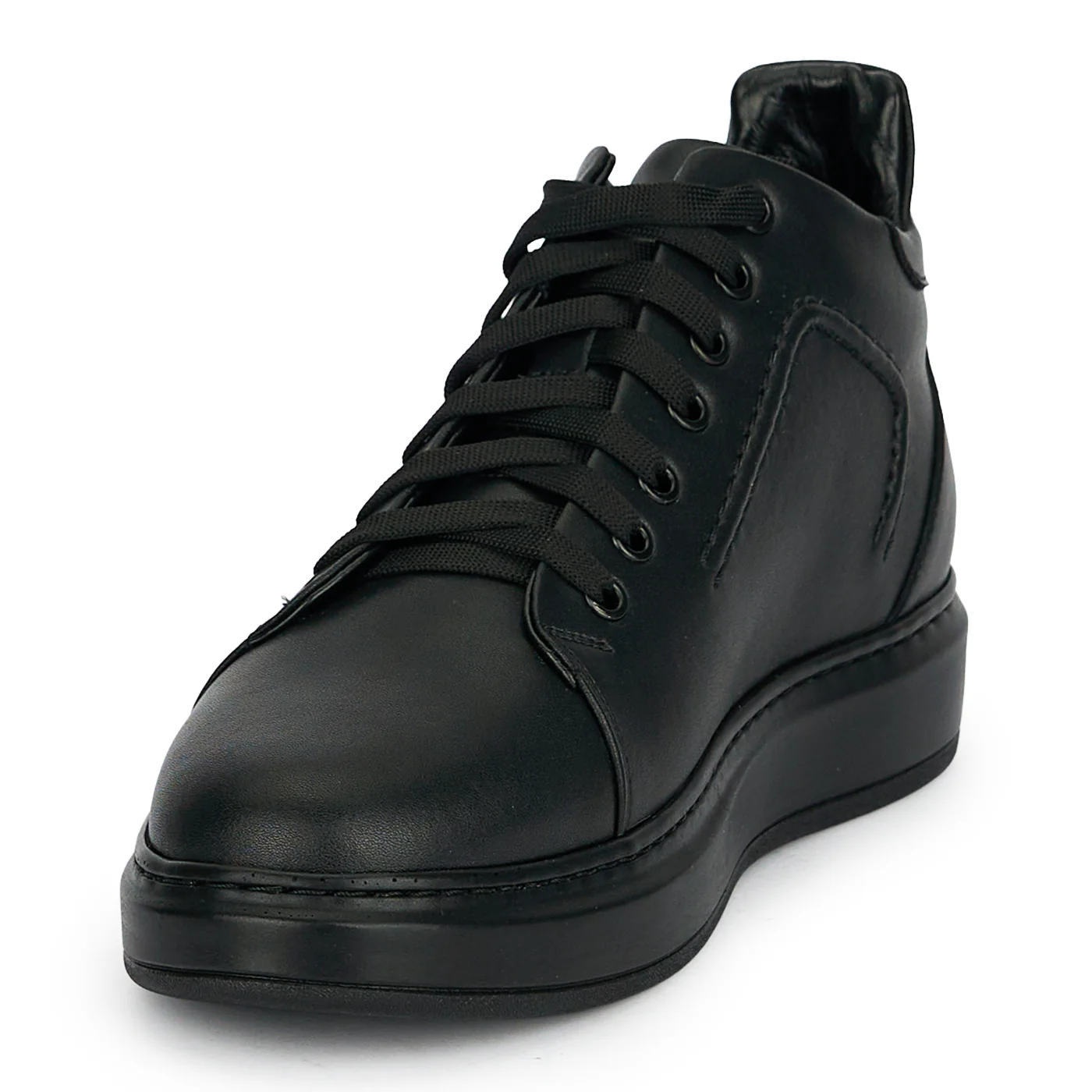 Ghete sport barbati din piele naturala neagra 20021 - Image 3